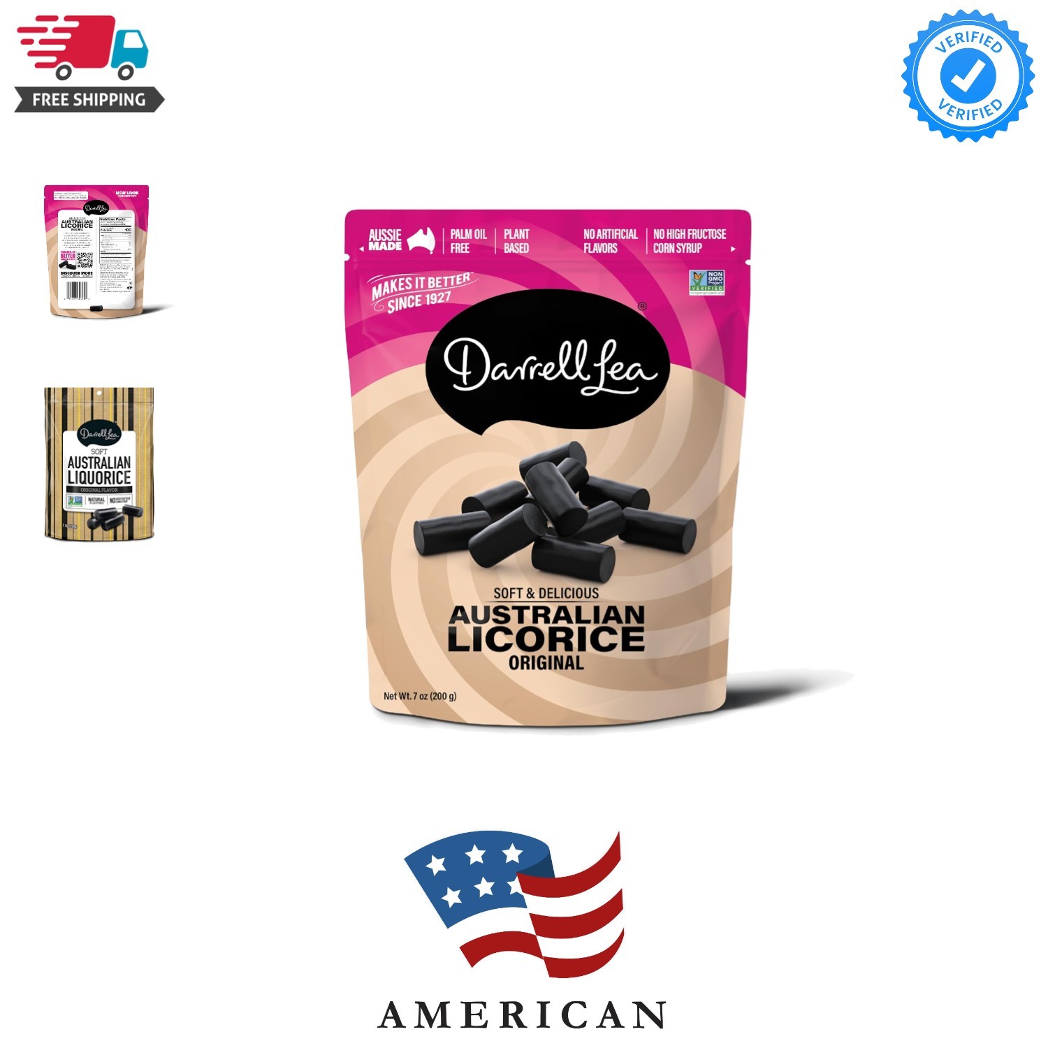 Soft Australian Licorice, Non-GMO, No Palm Oil, Vegetarian Friendly, No High …