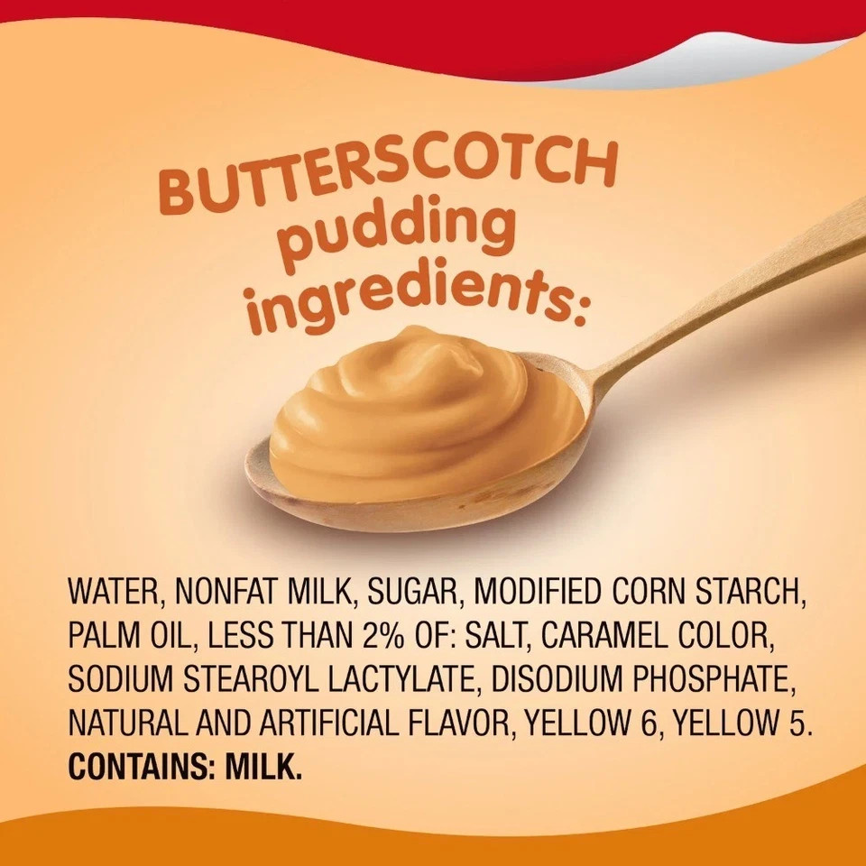 (4 pack) Snack Pack Super Size Butterscotch Pudding, 5.5 oz Pudding Cups,6 Count