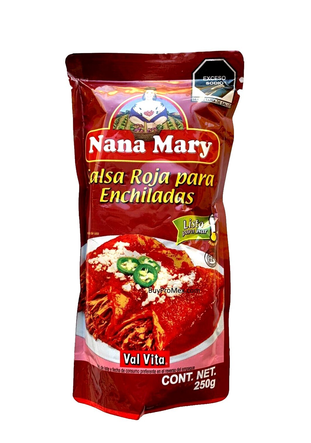 8-Pk Salsa Roja P/Enchiladas. Mx Enchilada Red Sauce Ready To Use 250gr/8.82oz