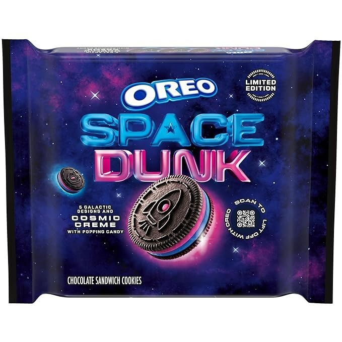 OREO Space Dunk Chocolate Cosmic Popping Sandwich Cookies, Limited Edition NEW