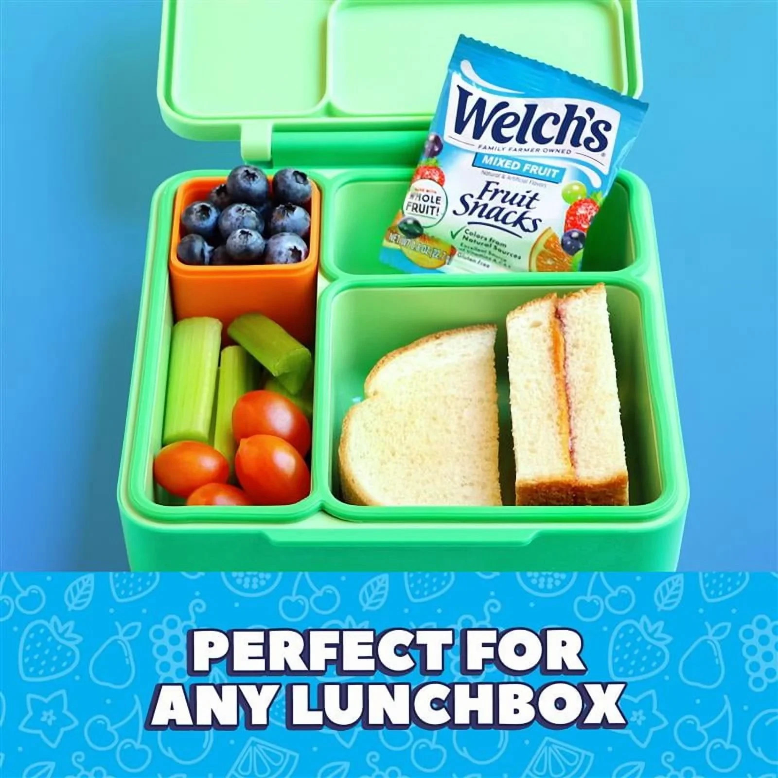 Welch’s Fruit Snacks Gluten Free Mixed Fruit Soft Fruit Snacks, .8 oz, 40 Count.