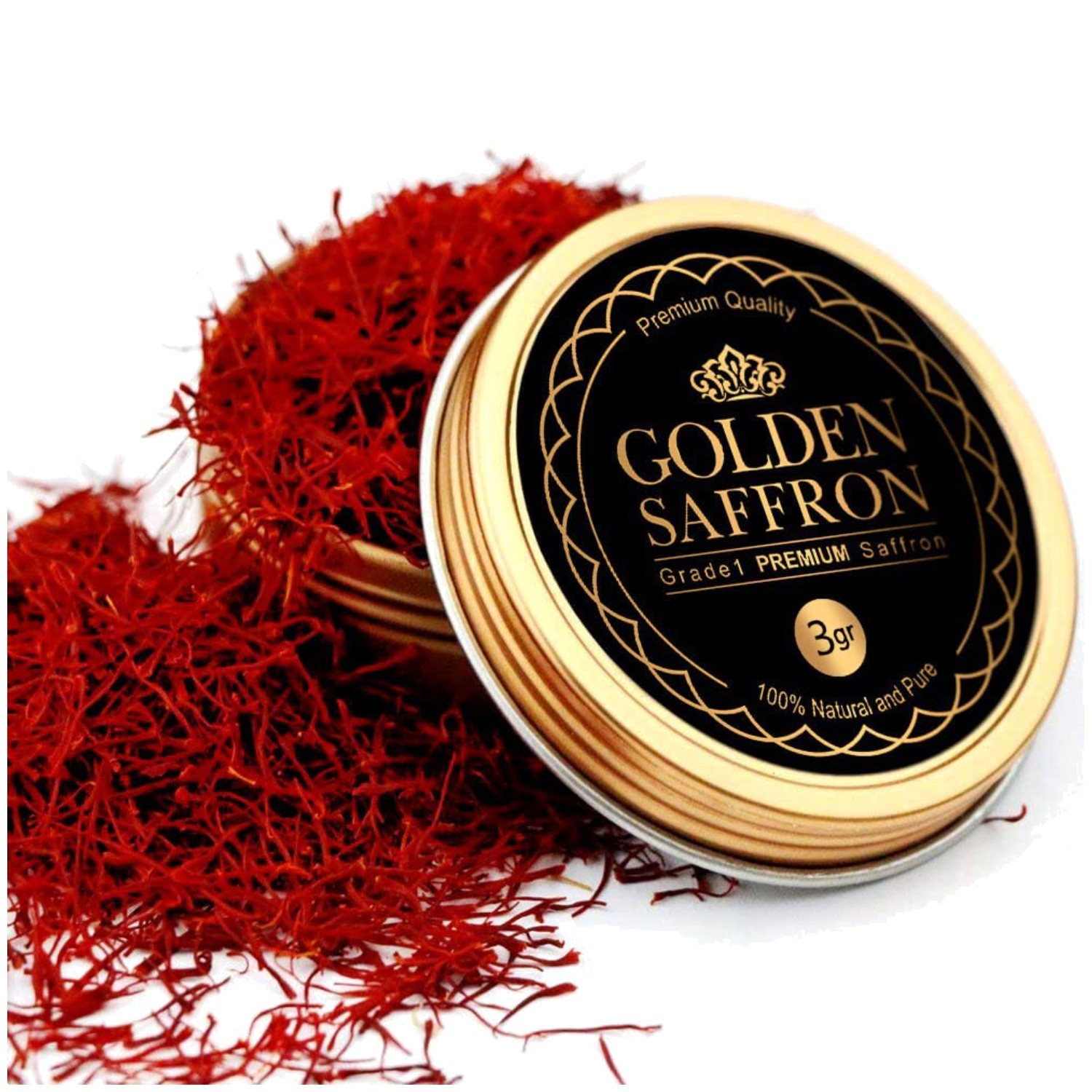 Finest Pure Red Saffron Threads for Tea & Risotto