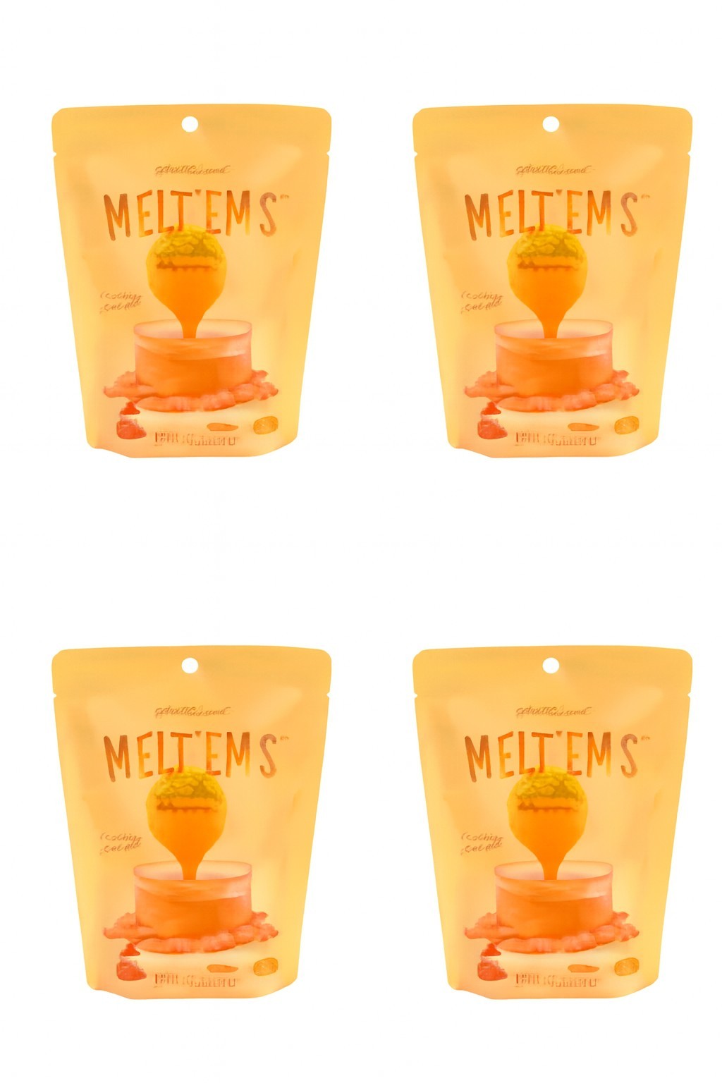 Set of 4 Sweetshop MELT’EMS 12oz Orange Color Candy Melts NEW Halloween!