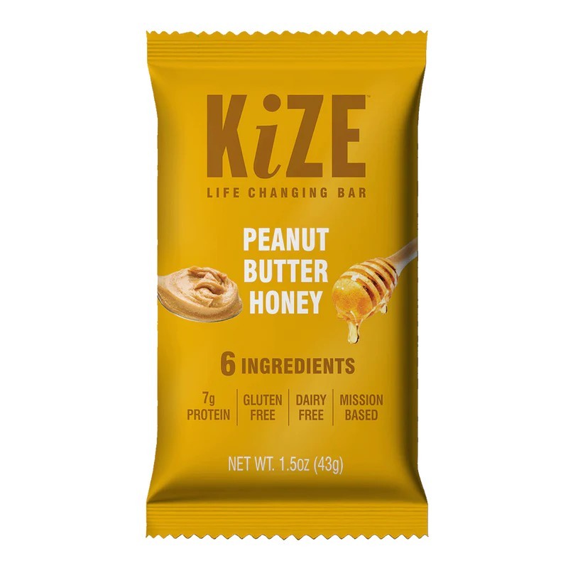 24 KiZE Life Changing Bars Peanut Butter Honey 1.5 oz (43 g) Per Bar 1/10/2027