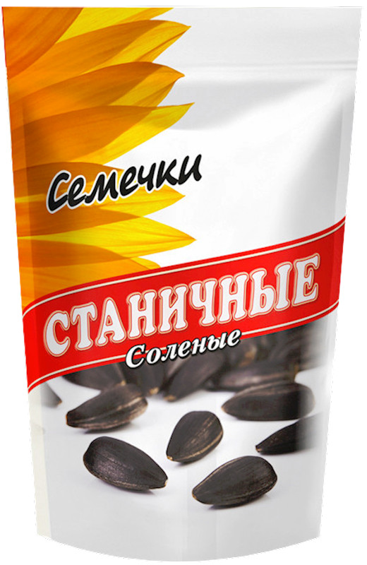 STANICHNIE SUNFLOWER SEEDS SALTED Семечки 500 GR Made in Russia RF NO GMO