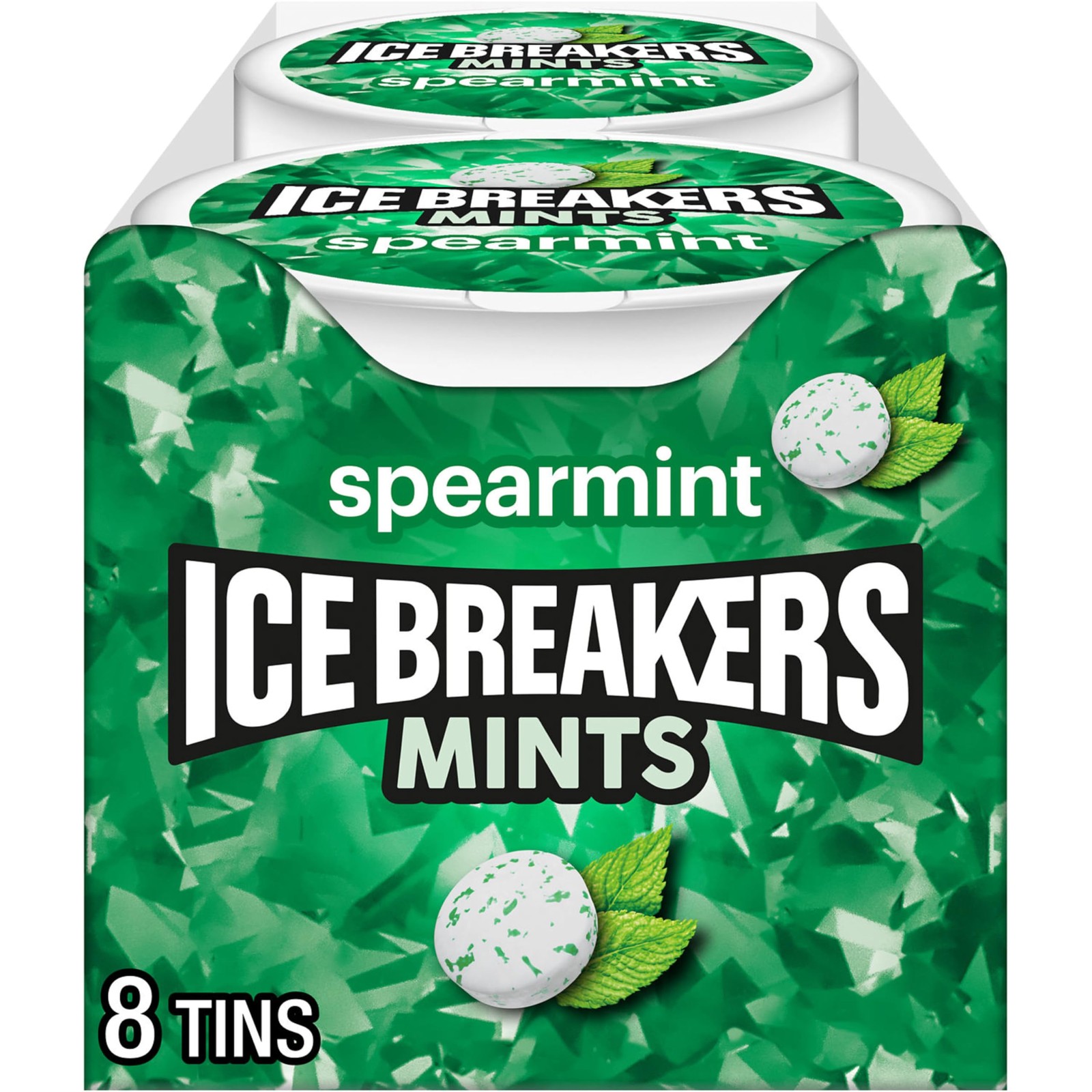 ICE BREAKERS Spearmint Sugar Free Mints Tins 1.5 oz 8 Count