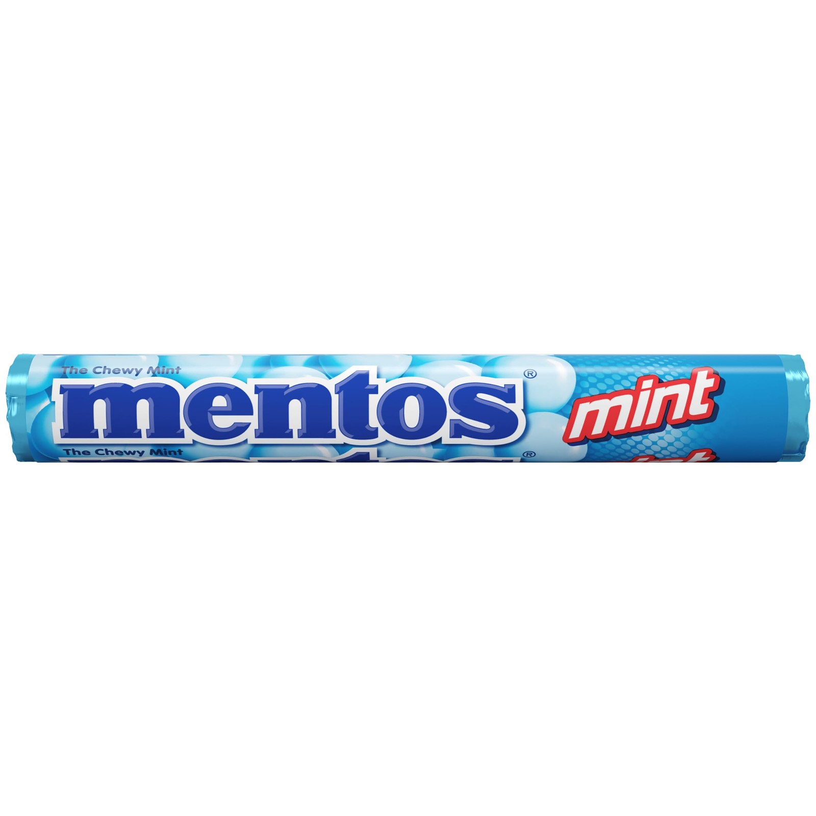 Mentos Chewy Mint Candy Roll, Mint, 14 Pieces Per Roll Pack of 1