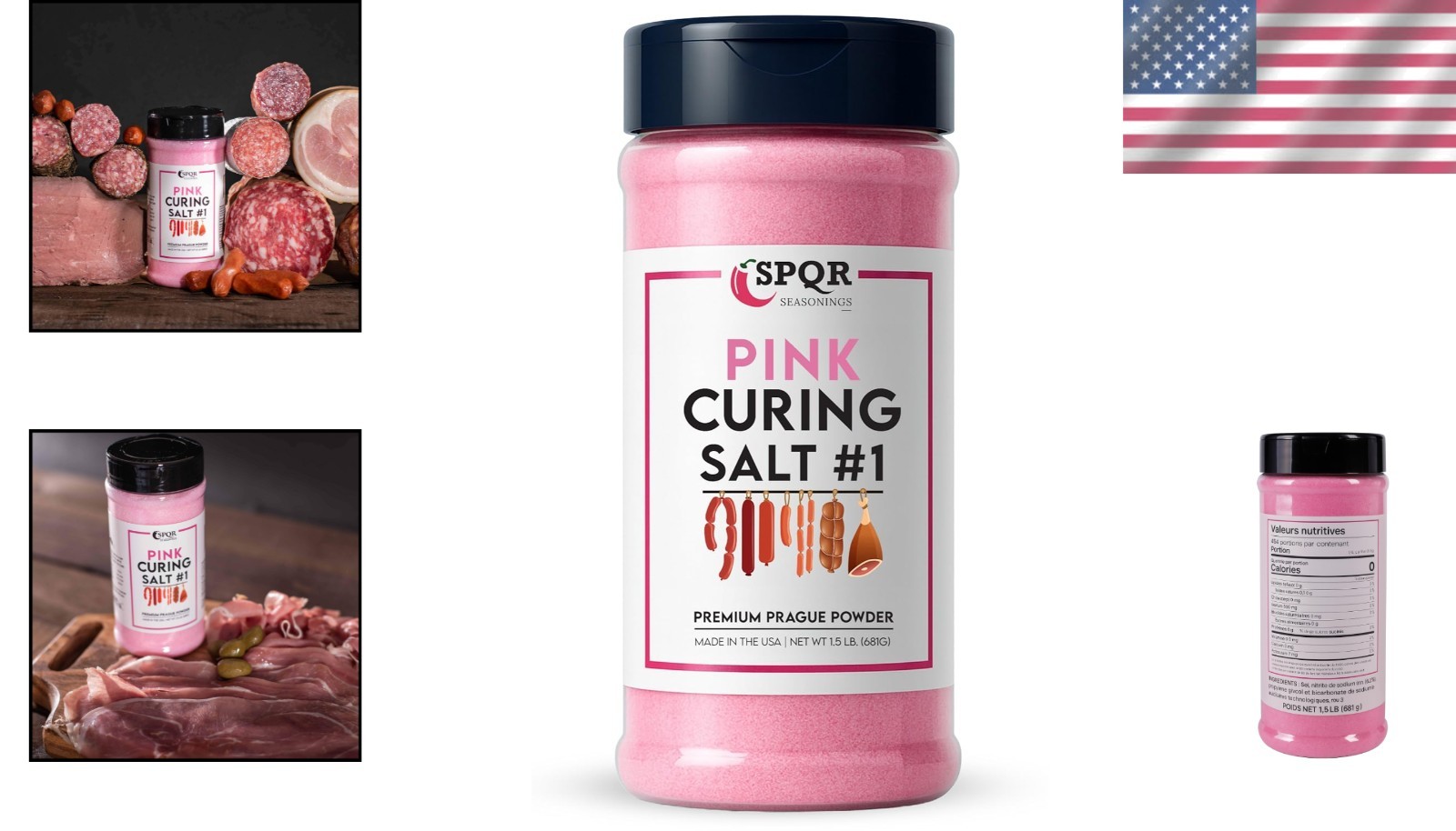 Curing Salt , Quick Cure Prague Powder 24 oz – Ideal for Sausages and Bacon