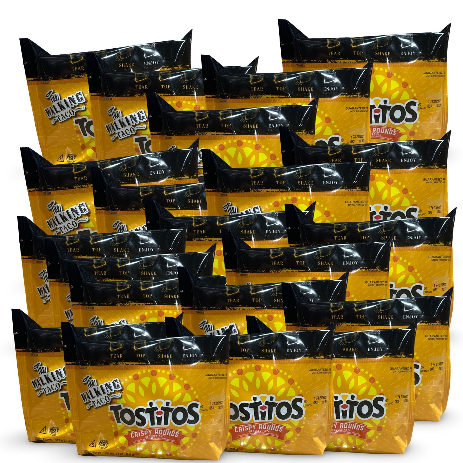 Tostitos Crispy Rounds Walking Taco Reduced Fat Tortilla Chips – 1.4 oz Bags, 22