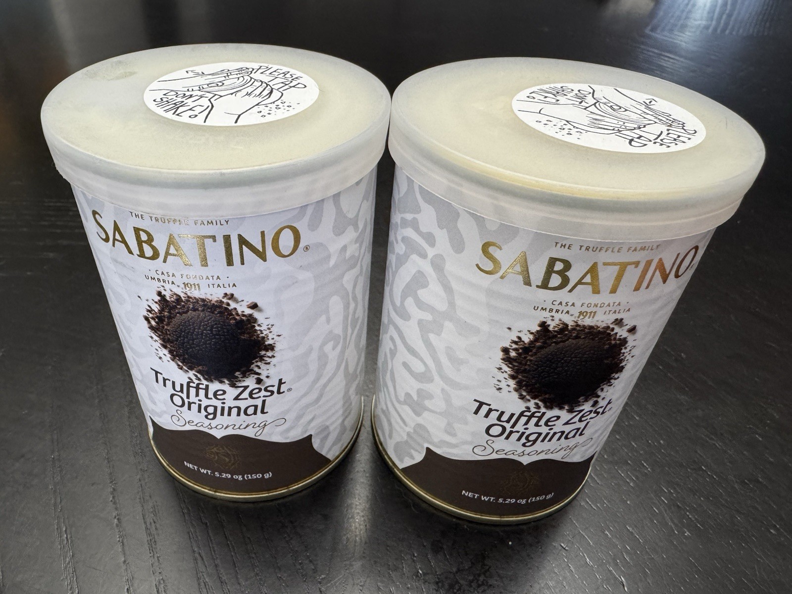 Sabatino Truffle Zest Seasoning 2/5.29 oz CANS 150 Grams New Sealed
