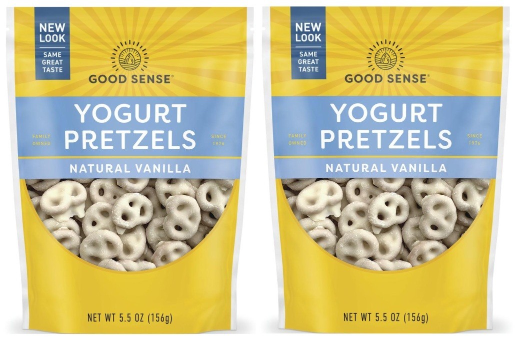 Good Sense Yogurt Pretzels Natural Vanilla Snack 5.5 oz (2 Bags)