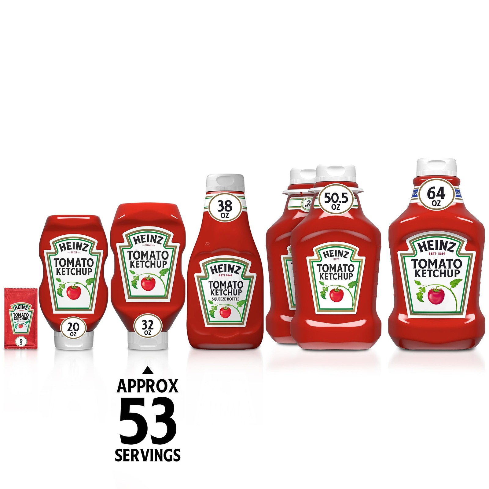 Heinz Tomato Ketchup Inverted Squeeze Bottle, 1 32 Ounce (Pack of 1), red