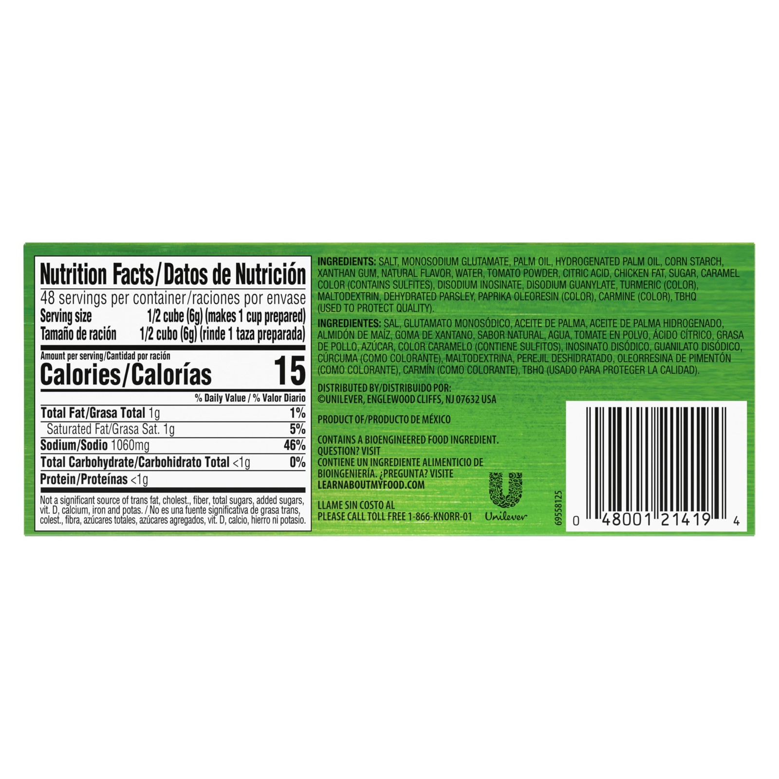 Knorr Bouillon Cubes 24 Count Tomato with Chicken Flavor 32 Ounce (Pack of 1)