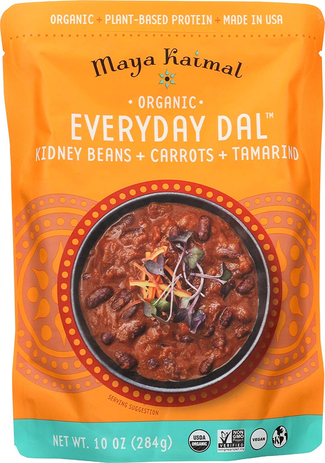 MAYA KAIMAL Organic Kidney Beans, Carrots & Tamarind Everyday Dal, 10 Ounce
