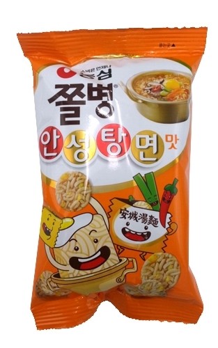 Korean Snack NONGSHIM JJOL-BYUNG SNACK ANSUNGTANGMYUN Noodle Taste 77g x 2pack