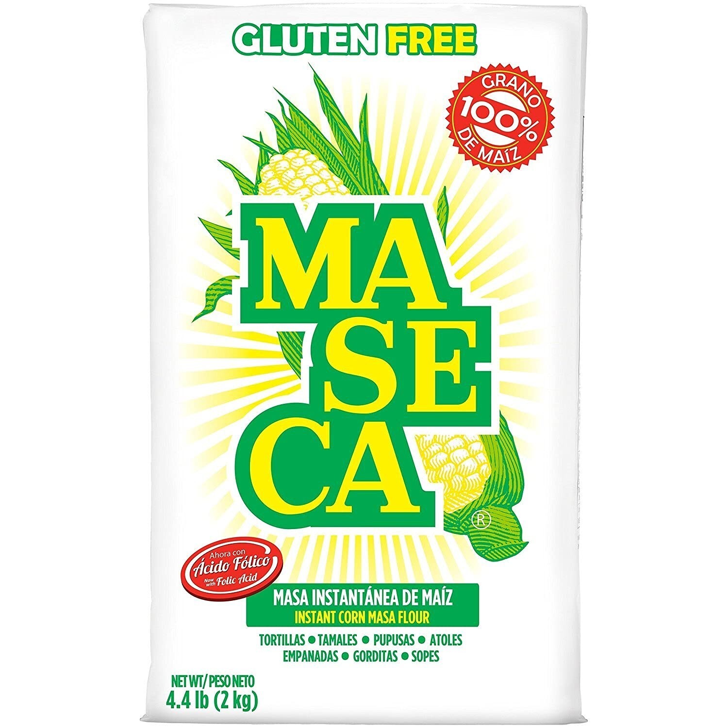 Maseca, Corn Masa Flour, 4.4 lb (2 kg), Count 1 – Flour