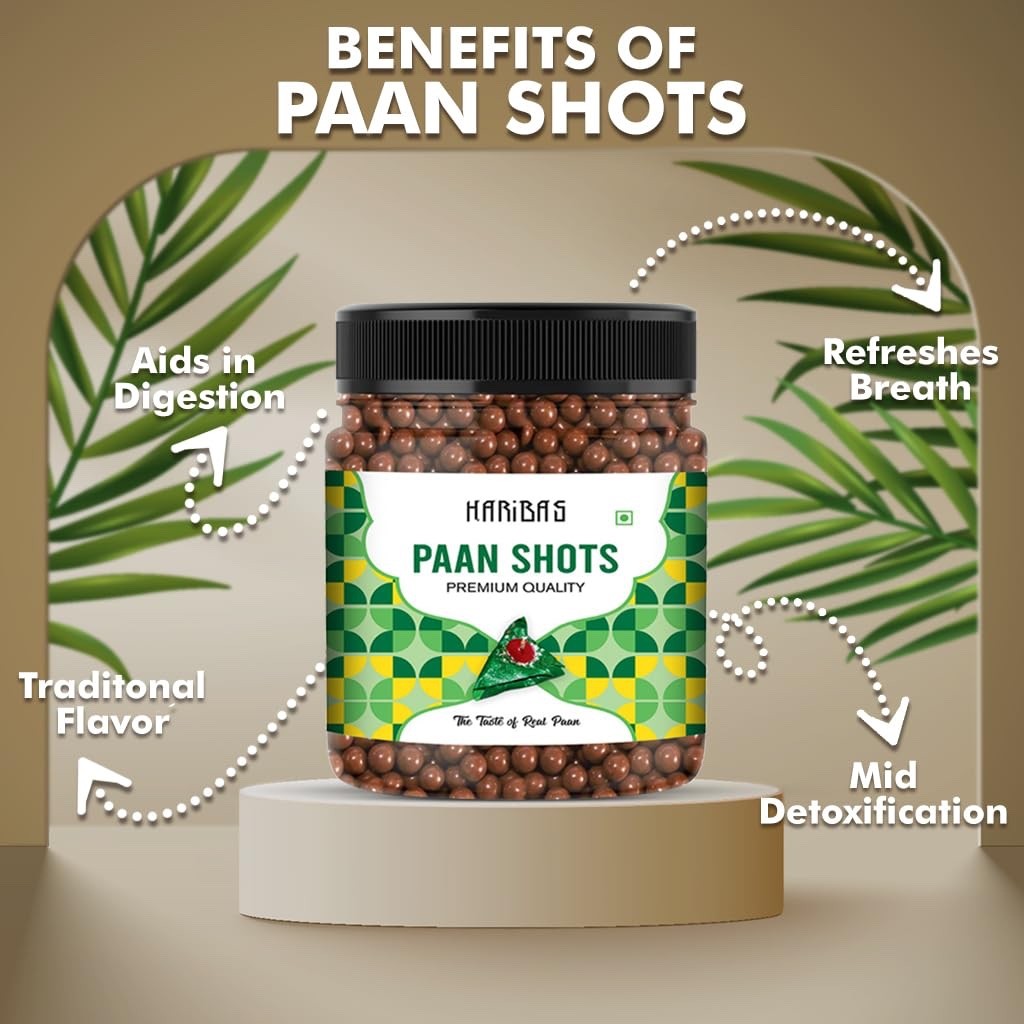 Paan Shots Instant Pan Flavor Mouth Freshener Mukhwas Coated Balls After Meal