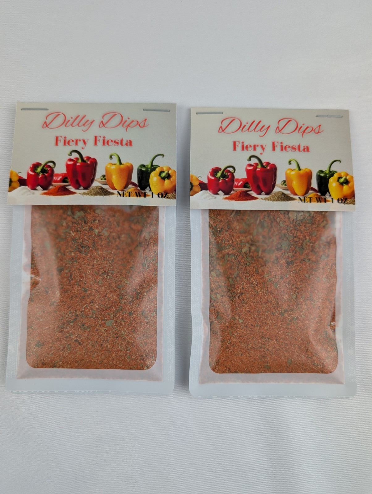 Dilly Dips – 2 Pack – Fiery Fiesta – Gourmet Dip Mix – Dry Rub – Burger Spread