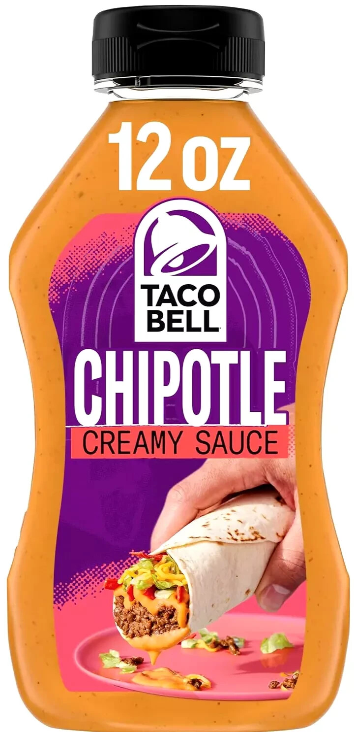 Taco Bell Creamy Chipotle Sauce, 12 fl oz Bottle, Pack of 1