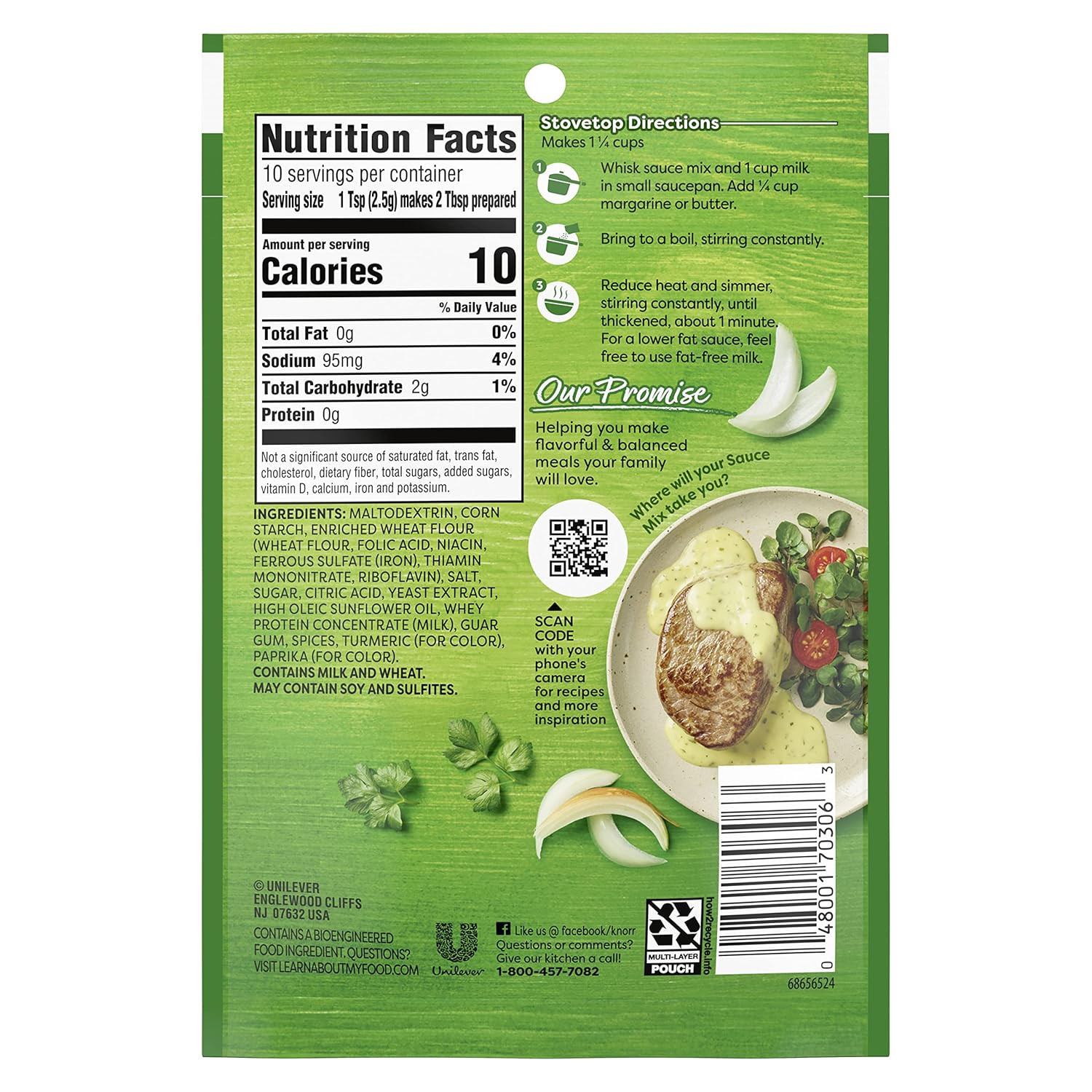 Knorr Sauce Mix Sauces for Simple Meals and Sides Bearnaise No Artificial Flavor
