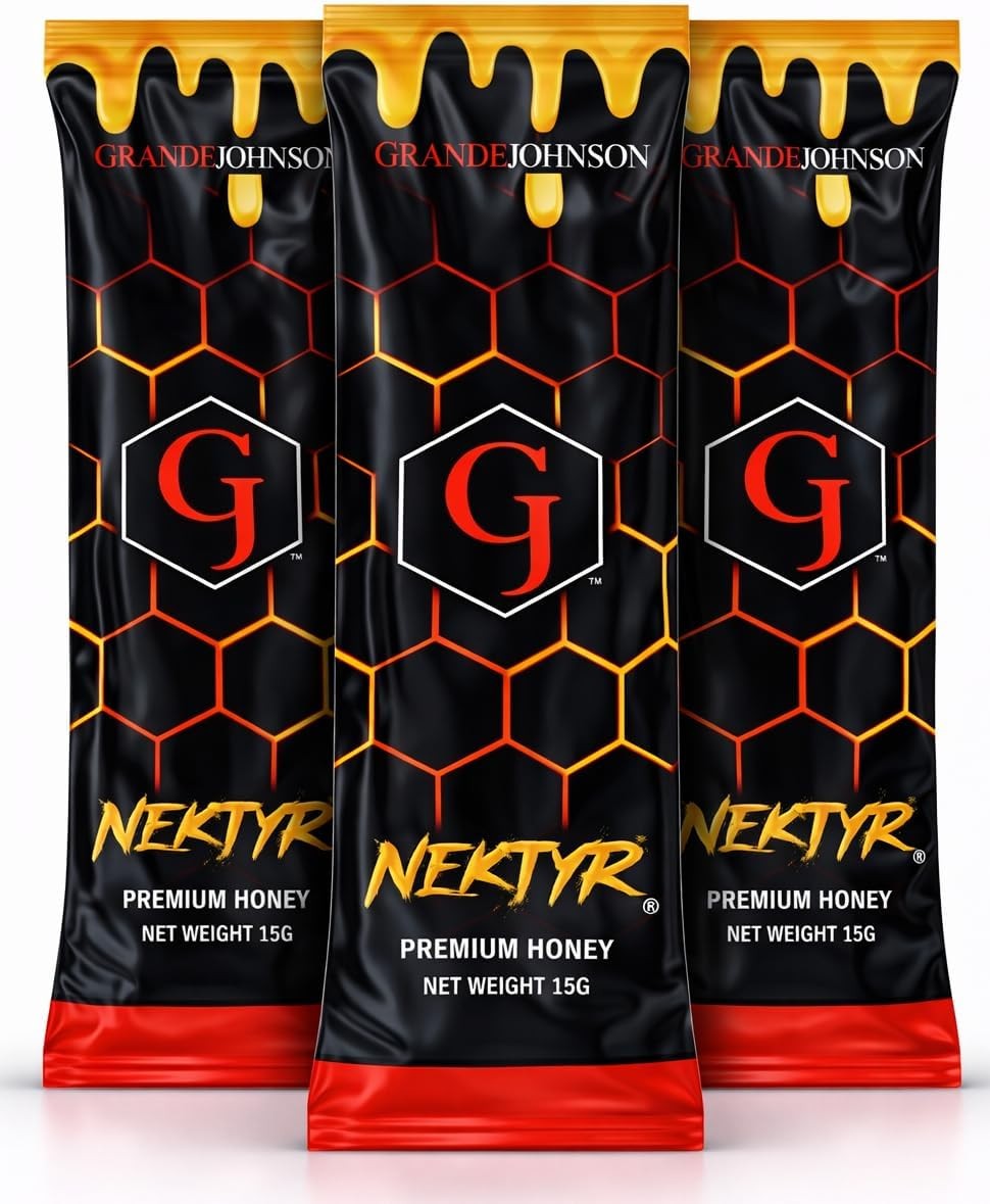 Grande Johnson – Nektyr – Organic Premium Natural Pure 0.53 Ounce (Pack of 3)