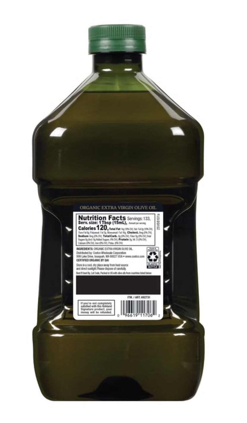 Kirkland Signature Organic Extra Virgin Olive Oil – 67 FL Ounce – FAST SHIPPING