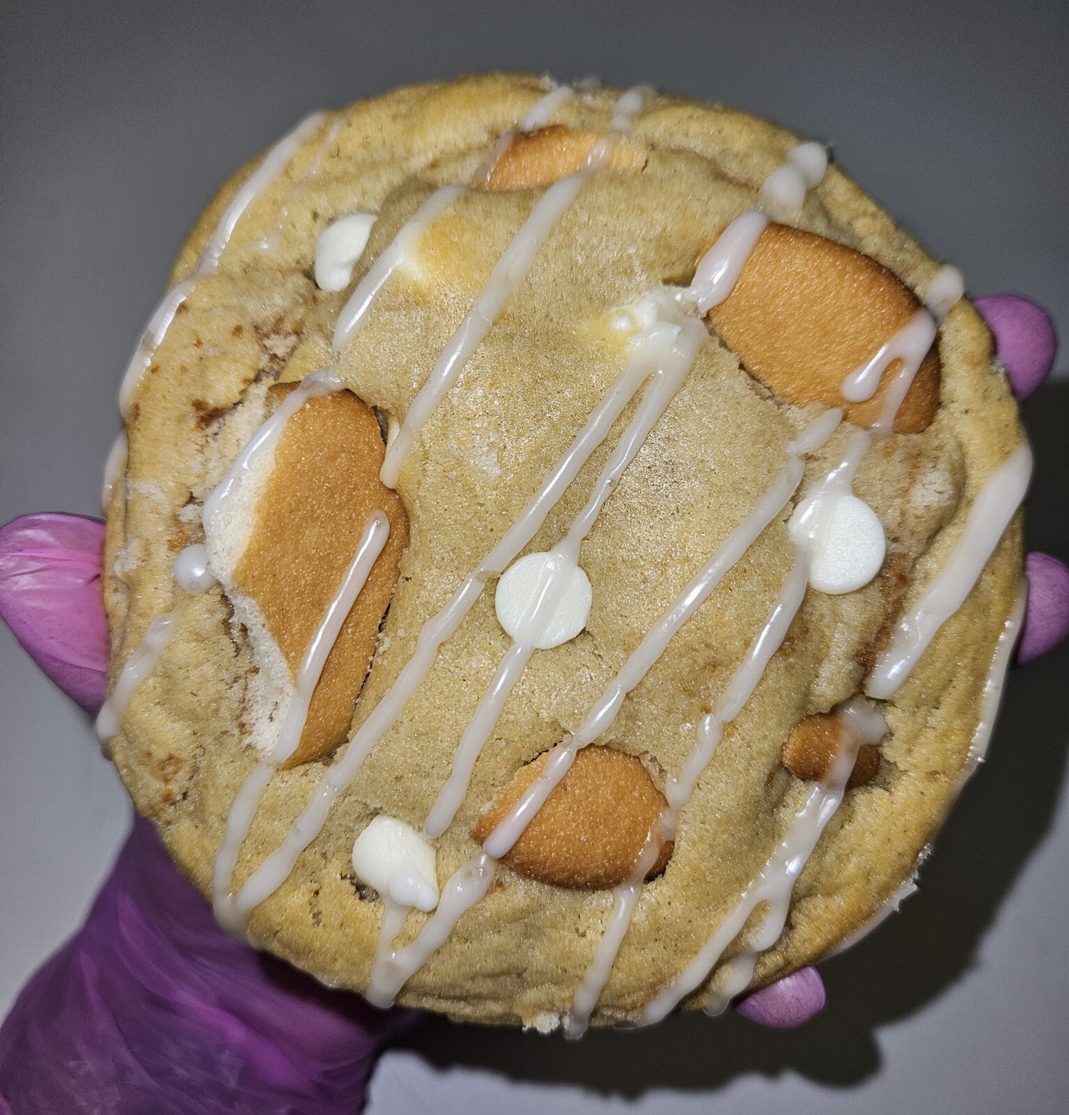 Handmade Fresh Baked Banana Pudding Cookies, Giant Cookies, Soft Baked Cookies