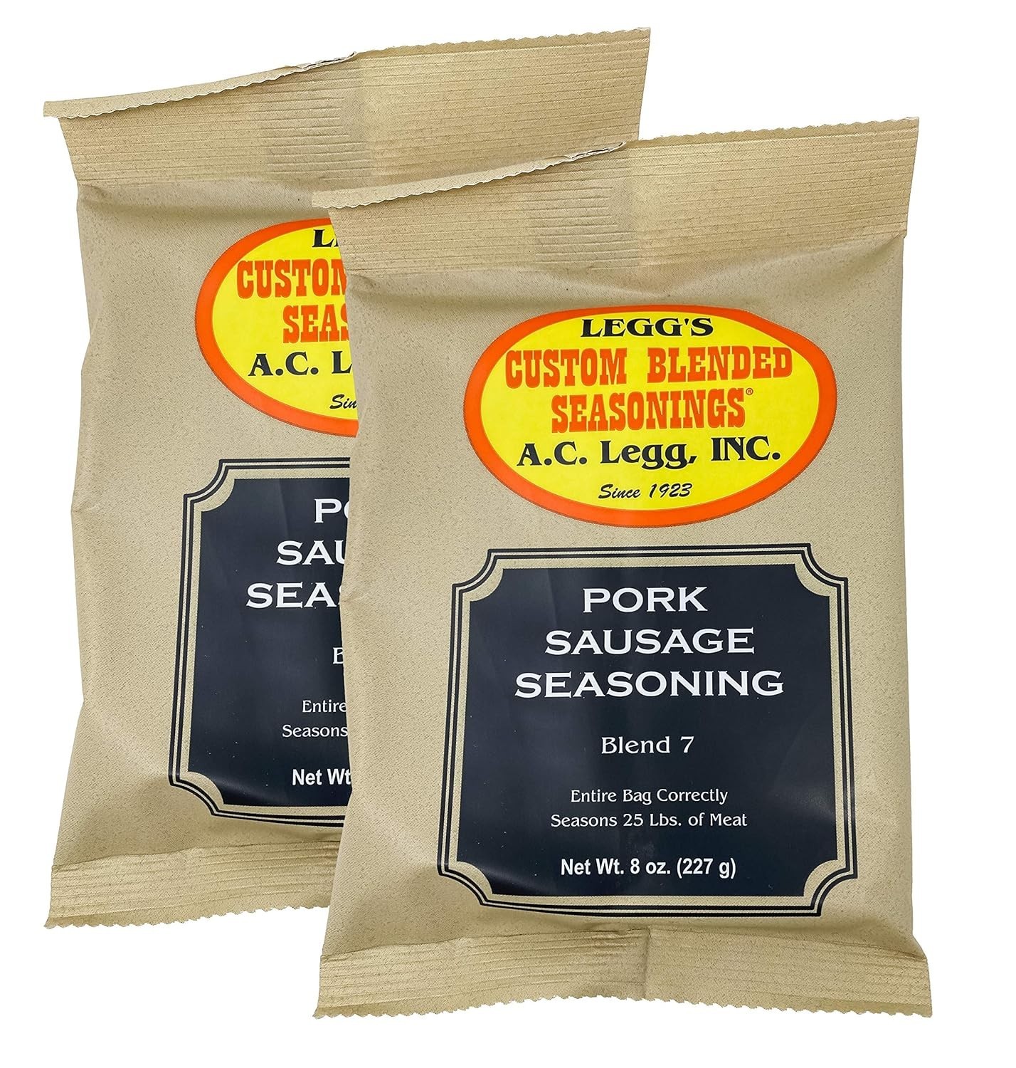 A.C. Legg Old Plantation Seasonings – Blend 7 Pork Sausage Seasoning – 2 Pack…