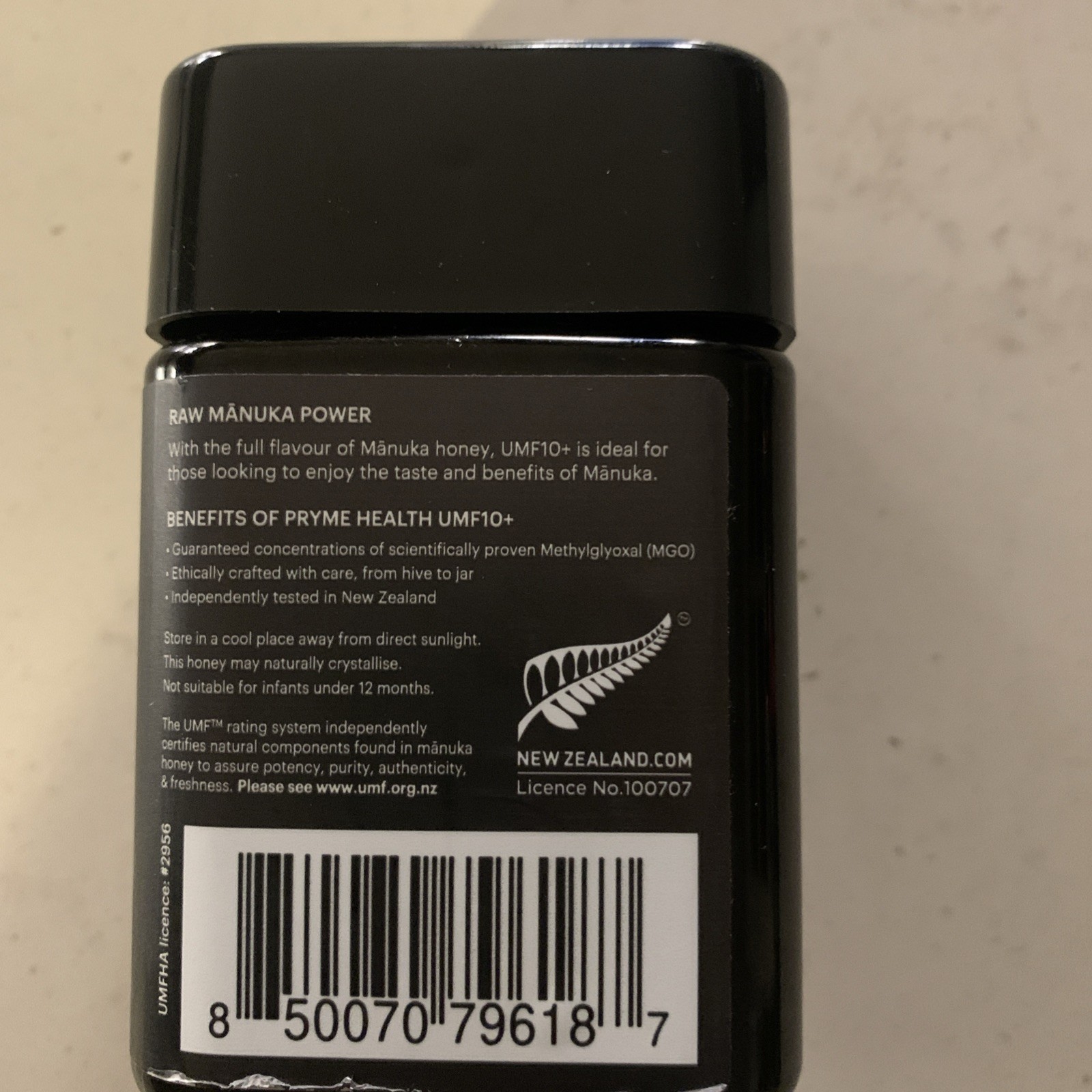 PrymeHealth New Zealand Manuka Honey MONO MGO 261+ UMF 10+ (12.3) 350g Exp: 2030