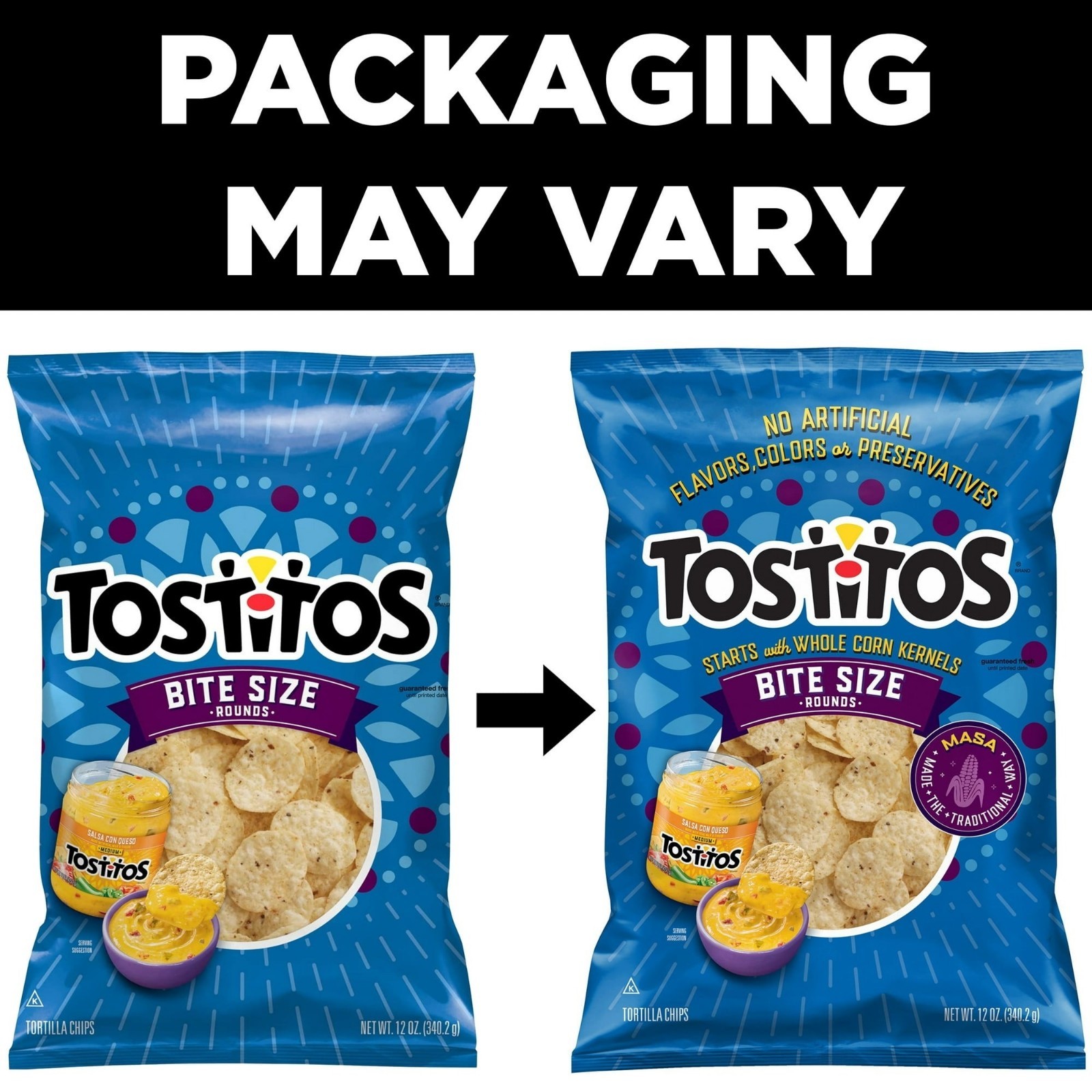 Tostitos Mini Round Tortilla Chips, 12 oz Bag