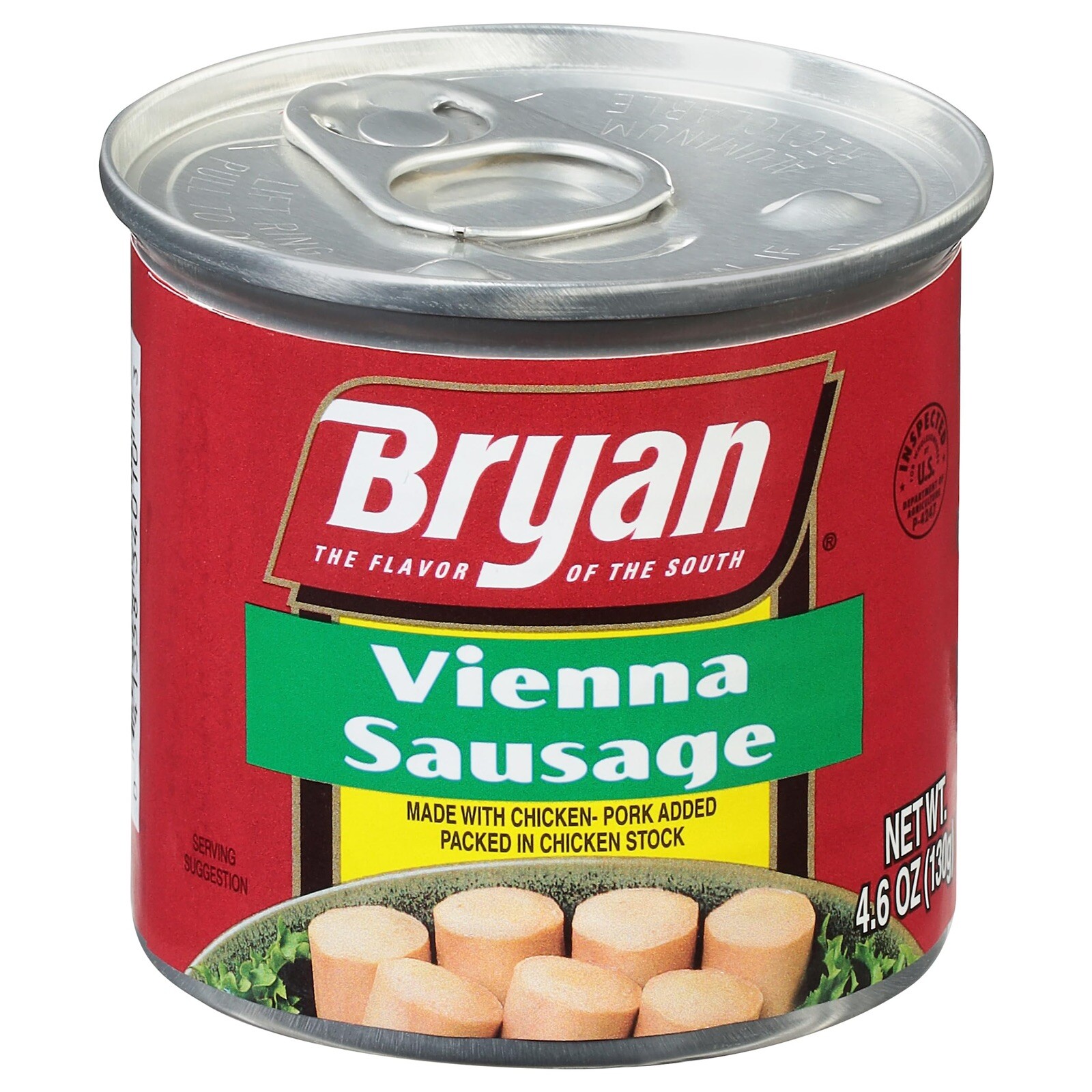 BRYAN Vienna Sausage 🌭4.6 Ounce Pull-Top Can (Pack of 5)