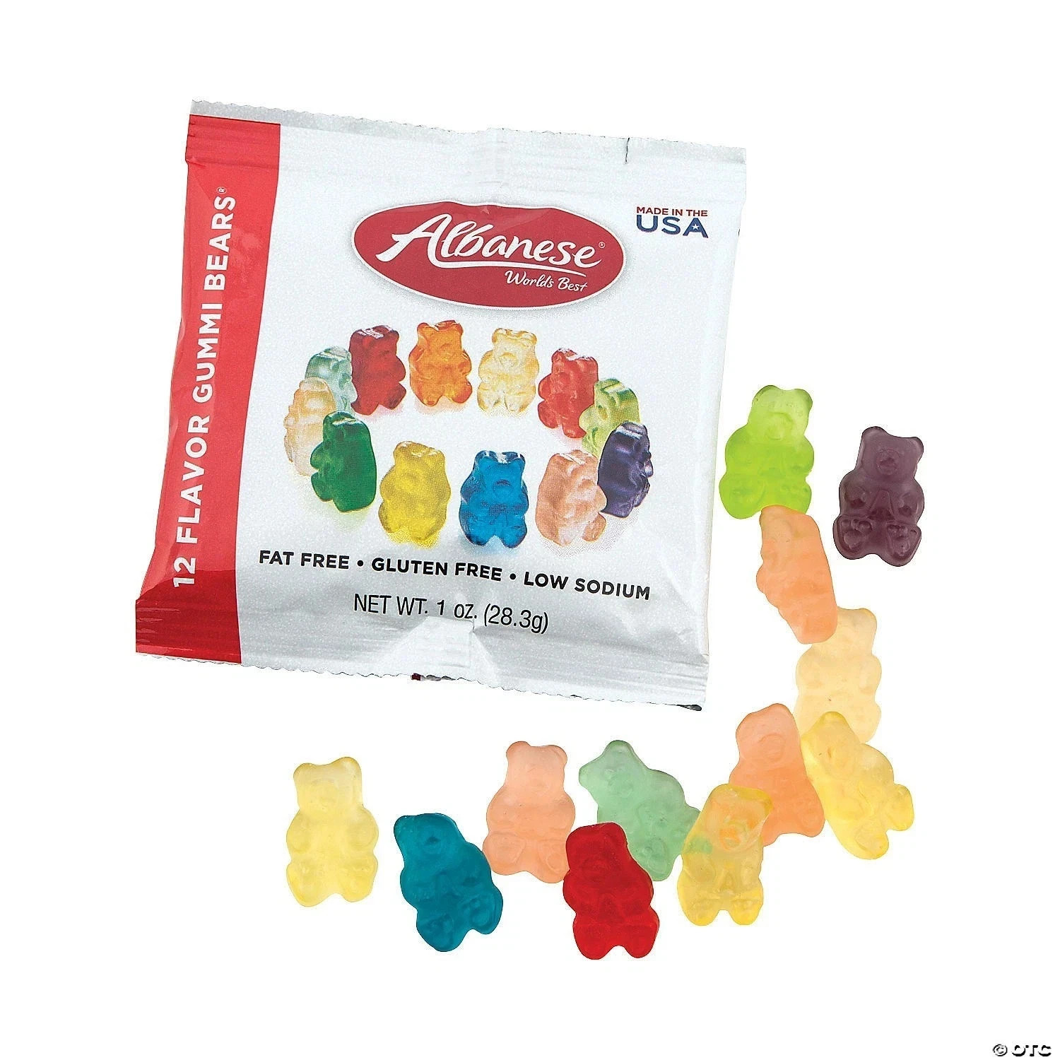 Albanese World’s Best Gummi Snack Packs, 12 Flavor Gummy Bears Candy (2 Pounds)