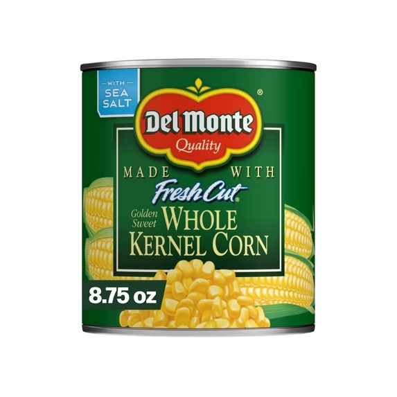 Del Monte Fresh Cut Golden Sweet Whole Kernel Corn, Canned Vegetables, 8.75 oz