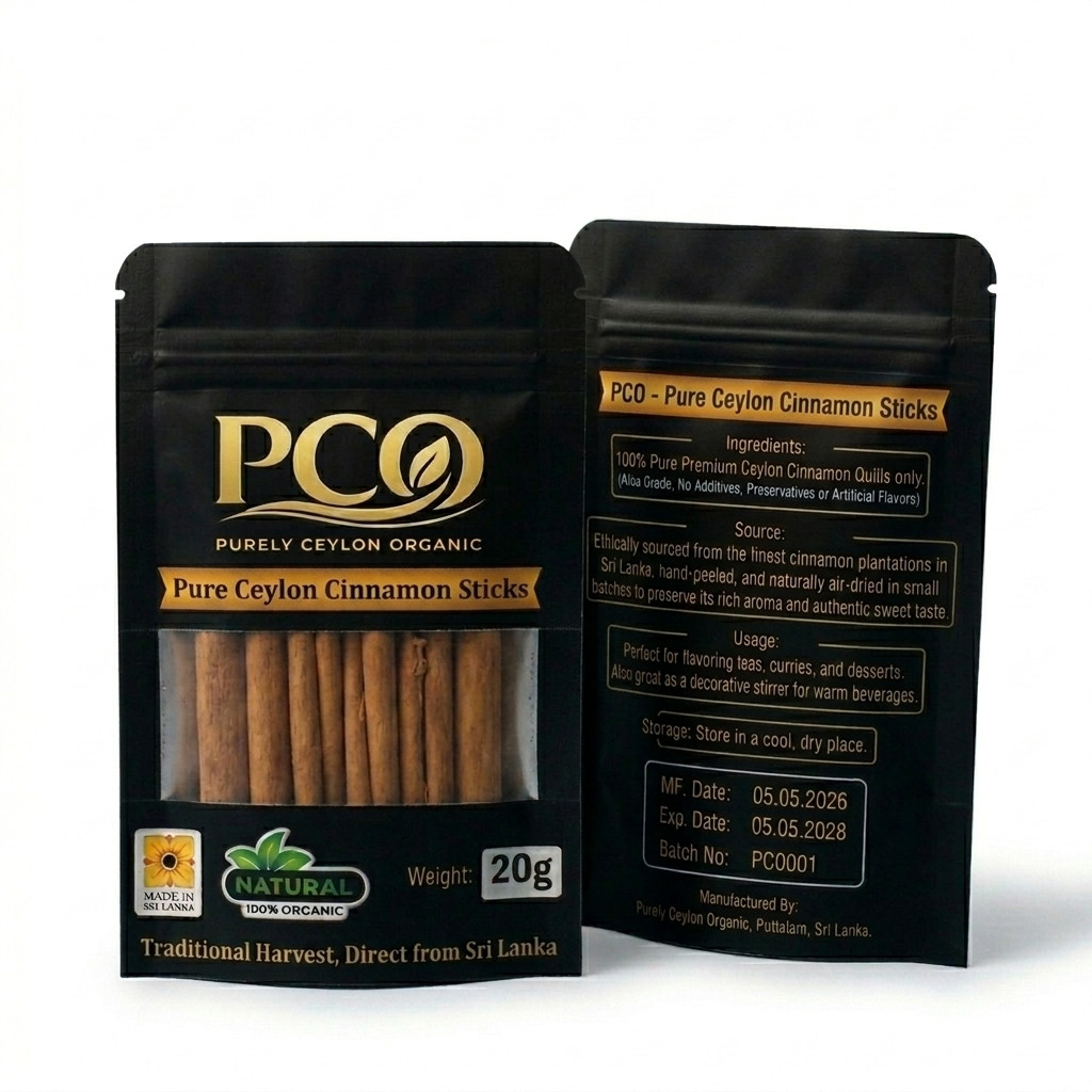 Purely Ceylon Organic Cinnamon Sticks & Powder | Premium Alba Grade True Spice