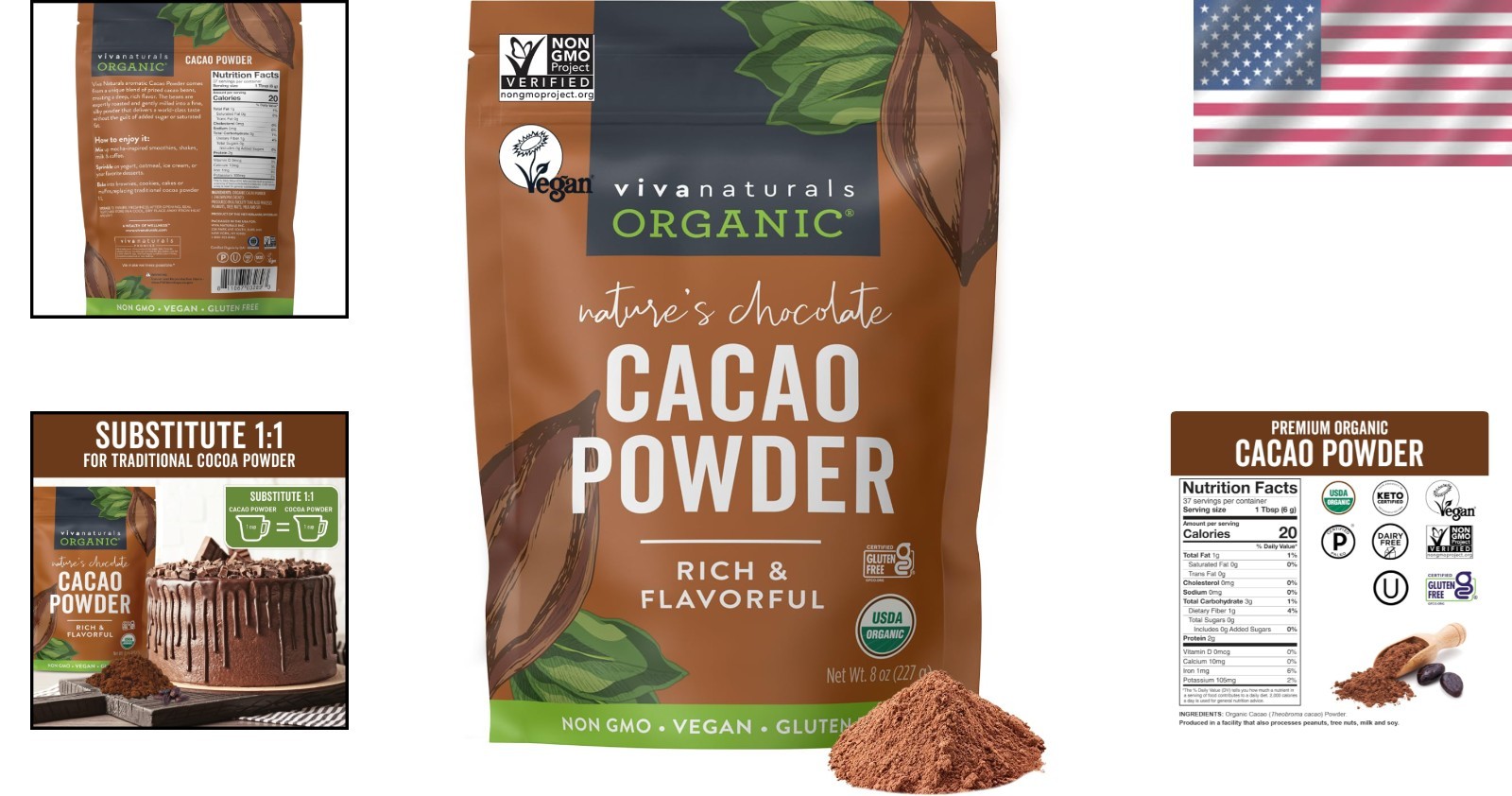 Versatile Organic Cacao Powder 8 oz – Perfect for Baking & Guilt-Free Treats