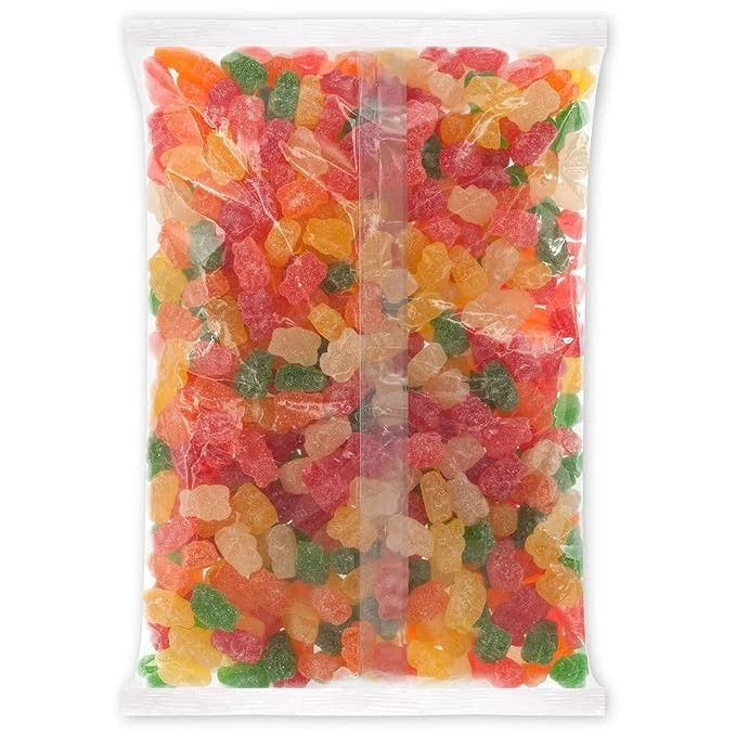 Assorted Sour Fruit Gummi Bears (Albanese) – 4.5 = lb bulk- by nuts n more