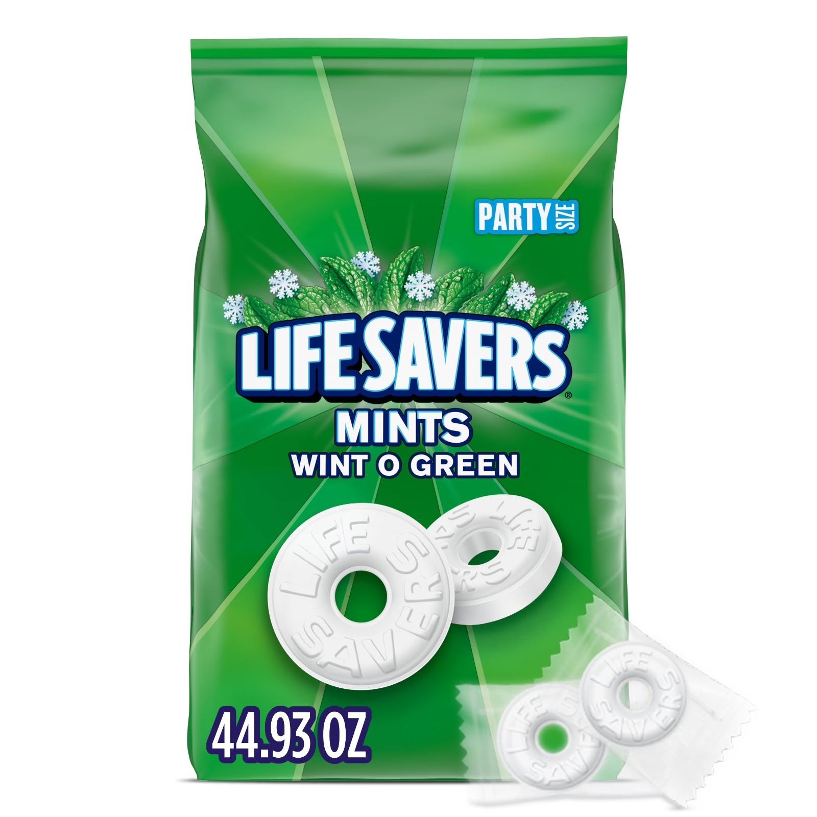 Life Savers Wint-O-Green Breath Mint Hard Candy, Party Size , 44.93 oz.