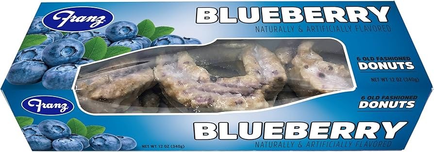 {1 Pack} FRESH Franz Blueberry Donuts 6/pk