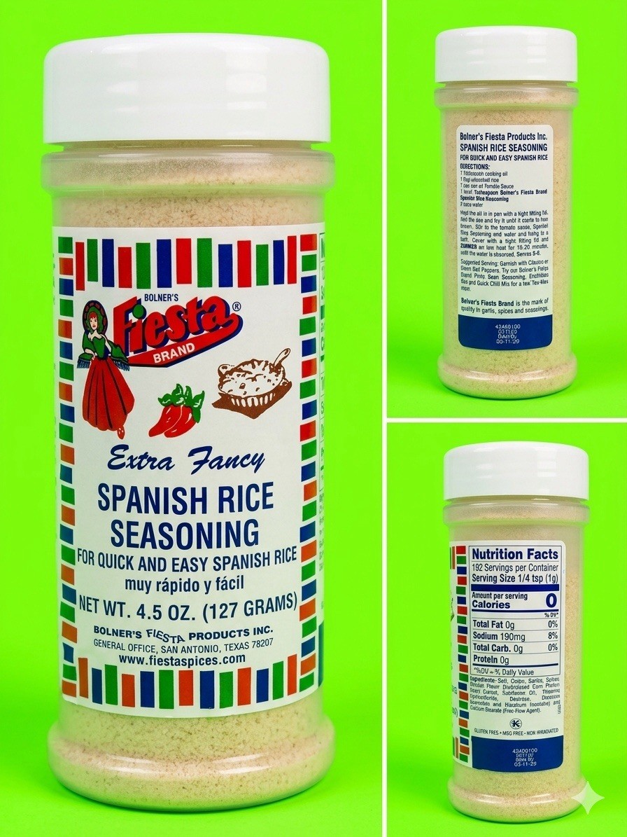 Bolner’s Fiesta Spanish Rice Seasoning, 4.5 Ounces