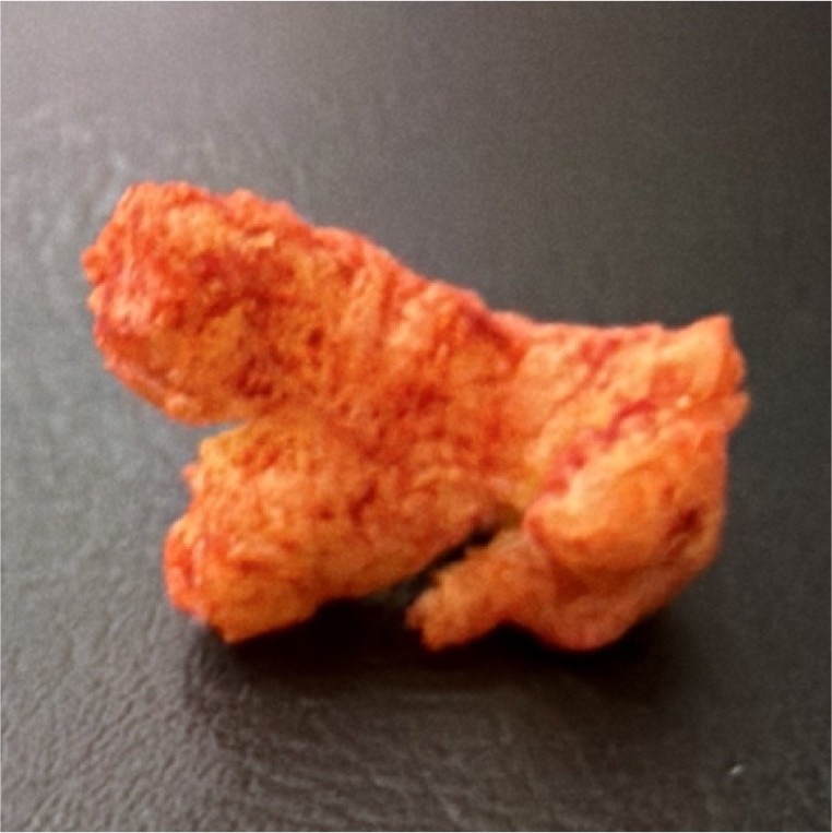 Single Cheese Puff Puffed Snack Piece / Puffed Cheese Snack Piece