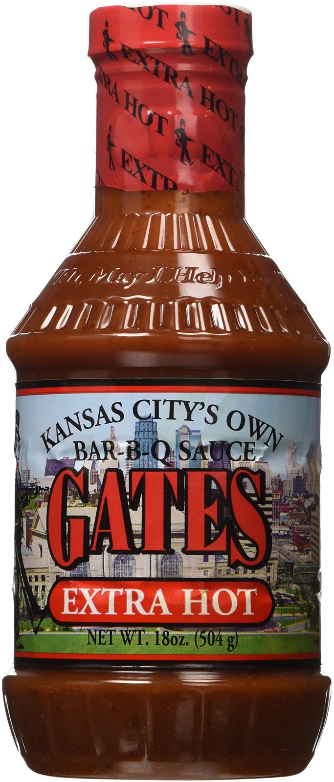 Gates Extra Hot Bar-B-Q Sauce 18 oz 1.12 Pound (Pack of 1)