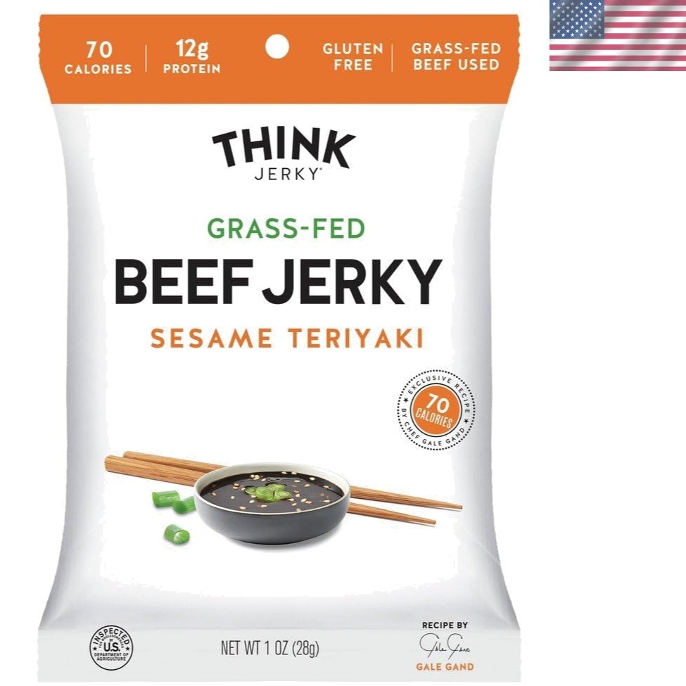 1 Ounce Sesame Teriyaki Beef Jerky – Perfect Protein-Packed On-the-Go Snack