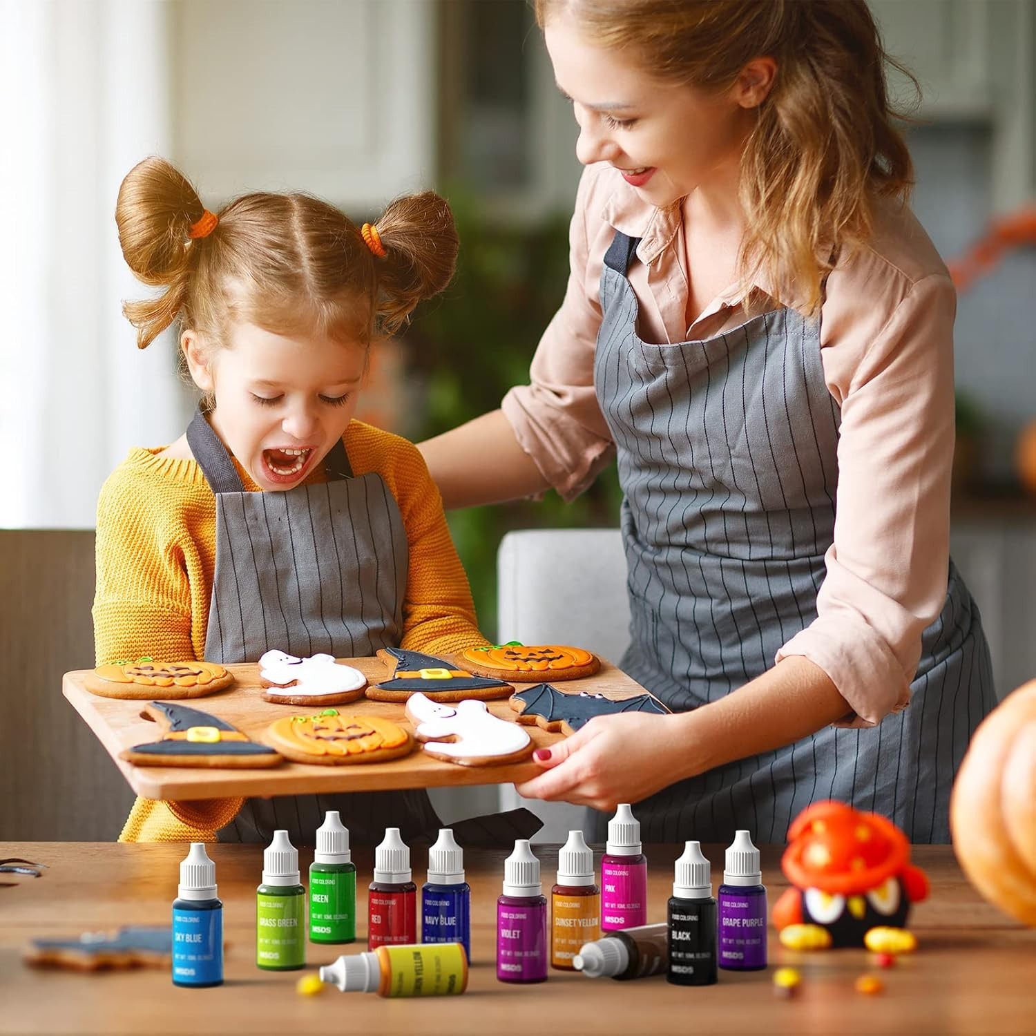 Food Coloring Set – 12 Color Food Grade Vibrant Food Dye Tasteless Liquid Col…