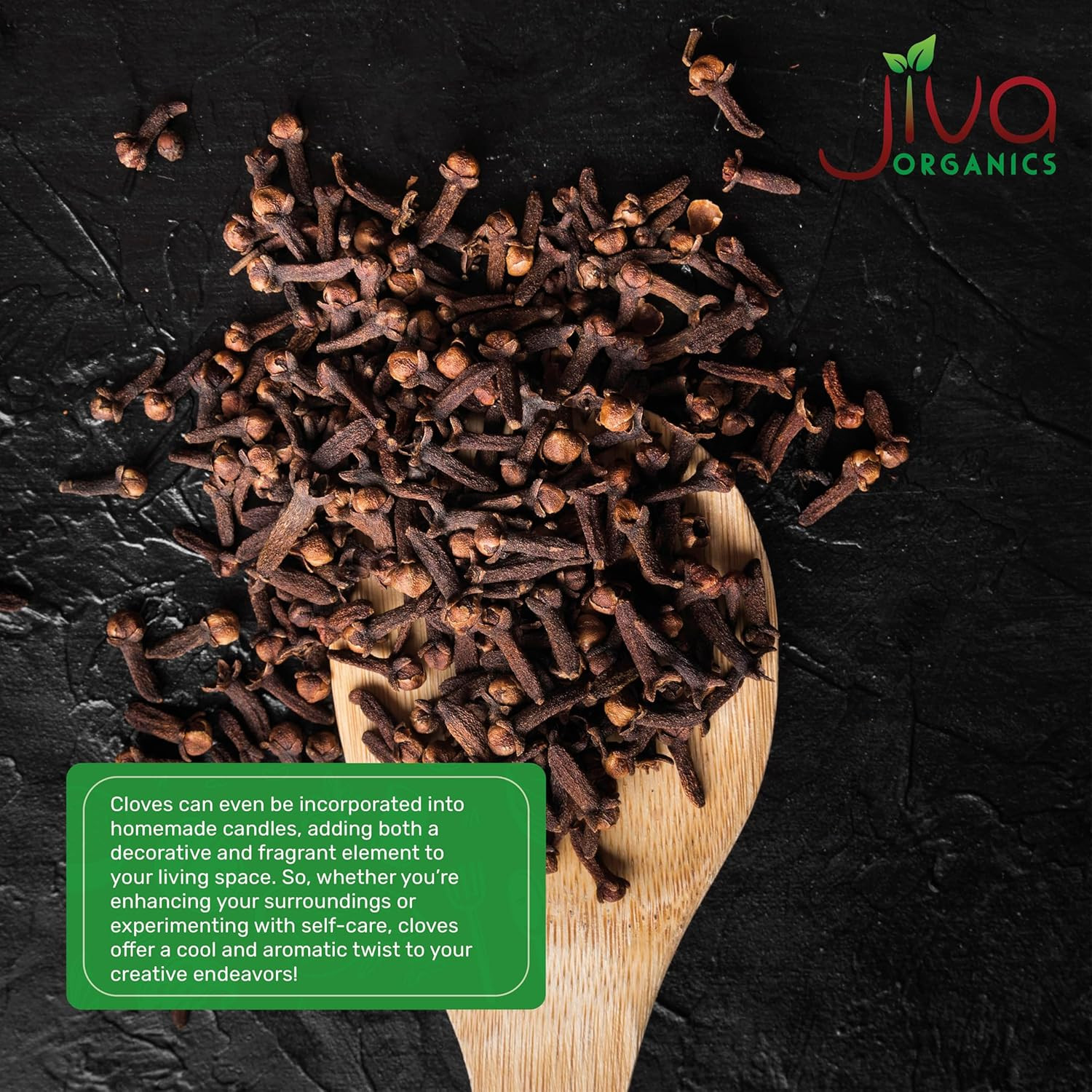Jiva Organic Cloves Whole 3.5 Ounce Bag – Non-Gmo, Non Irradiated – Dried Clove