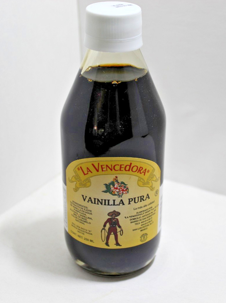 La Vencedora Pure Mexican Vanilla Extract Glass 8.45oz/250mL Glass Bottle