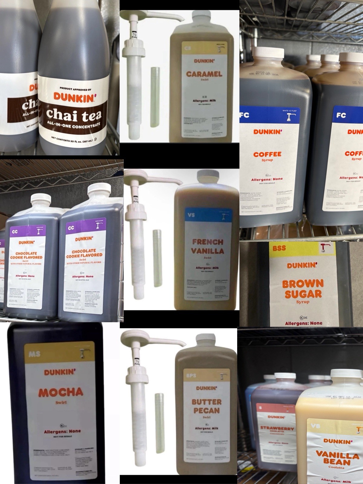 3 Dunkin Syrups Of Your Choice