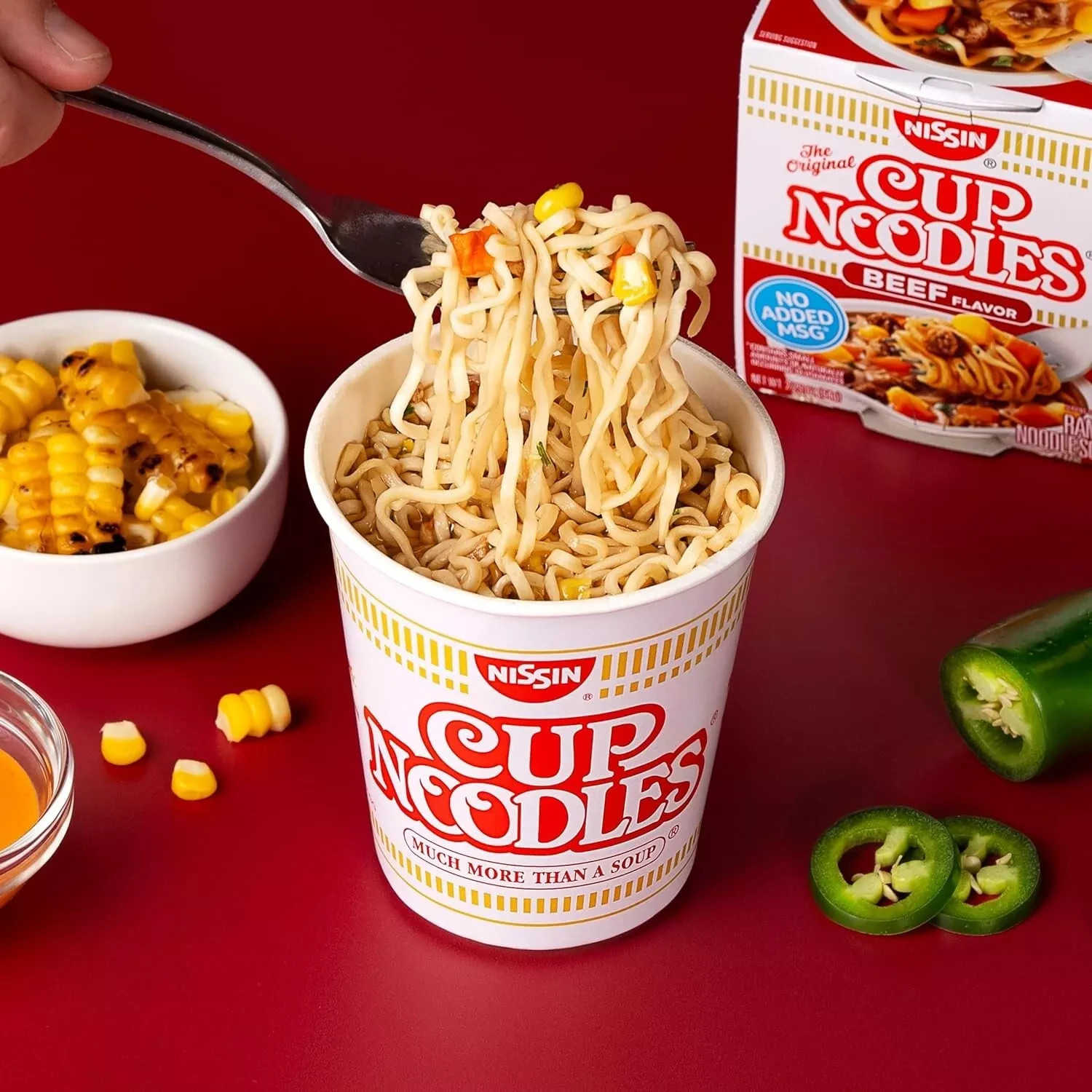 Nissin Cup O’ Noodle Beef Ramen 2.25 oz x 24 Cups~07/2027
