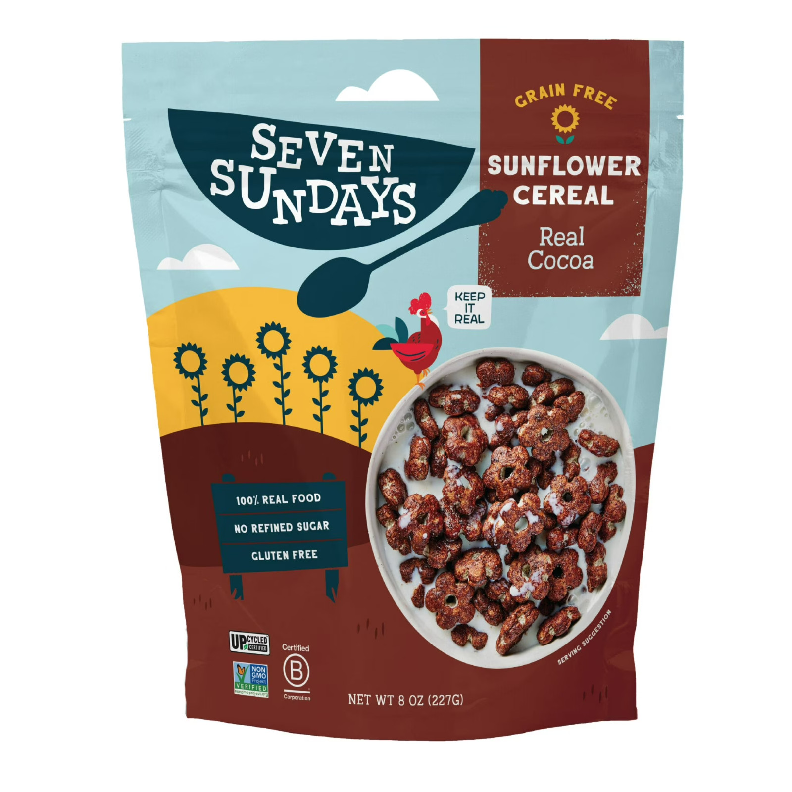 Seven Sundays Real Cocoa Breakfast Cereal, Gluten-Free, Grain-Free, Crisp Textur