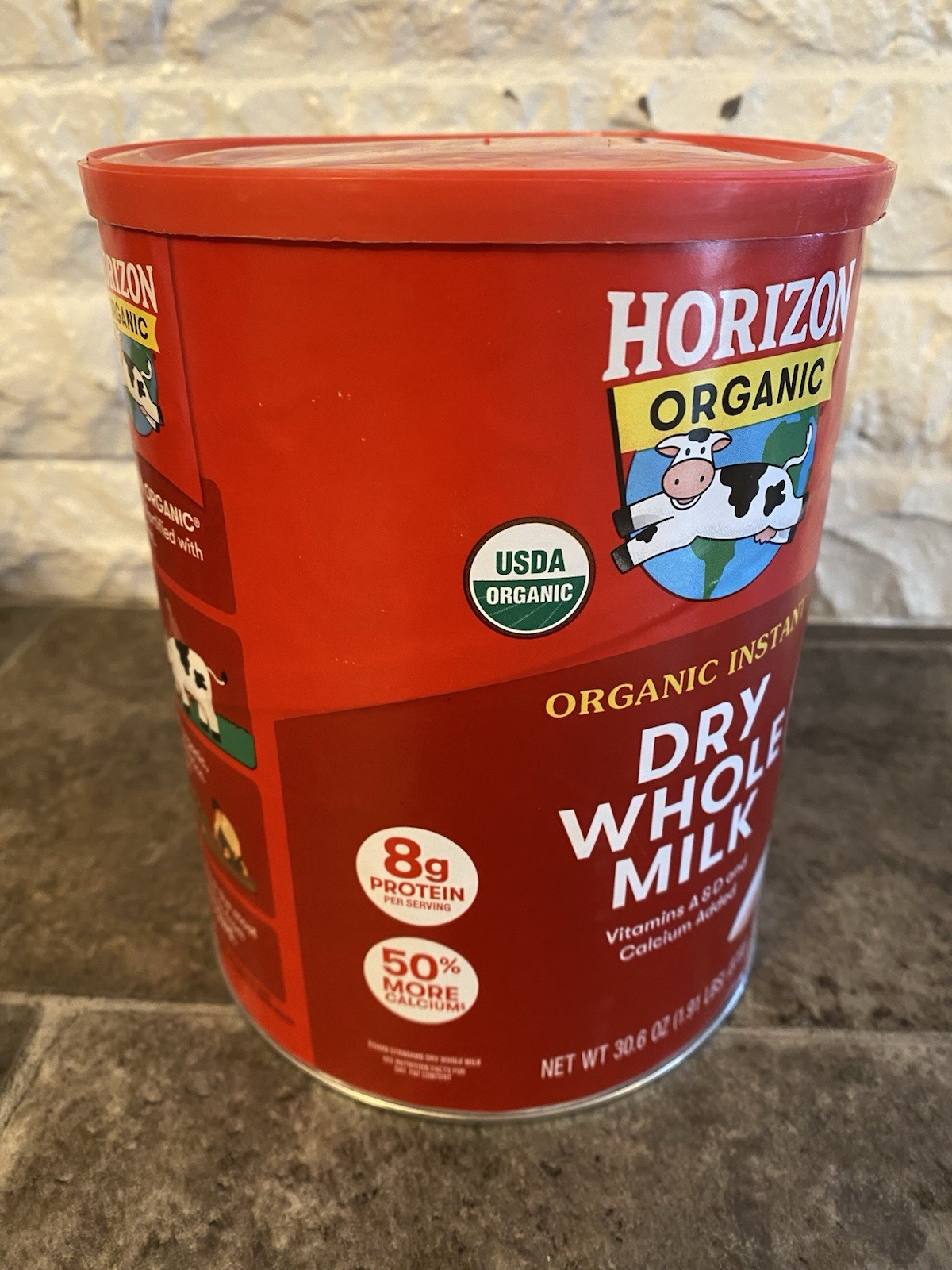 Horizon Organic Instant Dry Whole Milk, 30.6 Oz. ( Pack Of 3 ) Shelf Life 1 Year