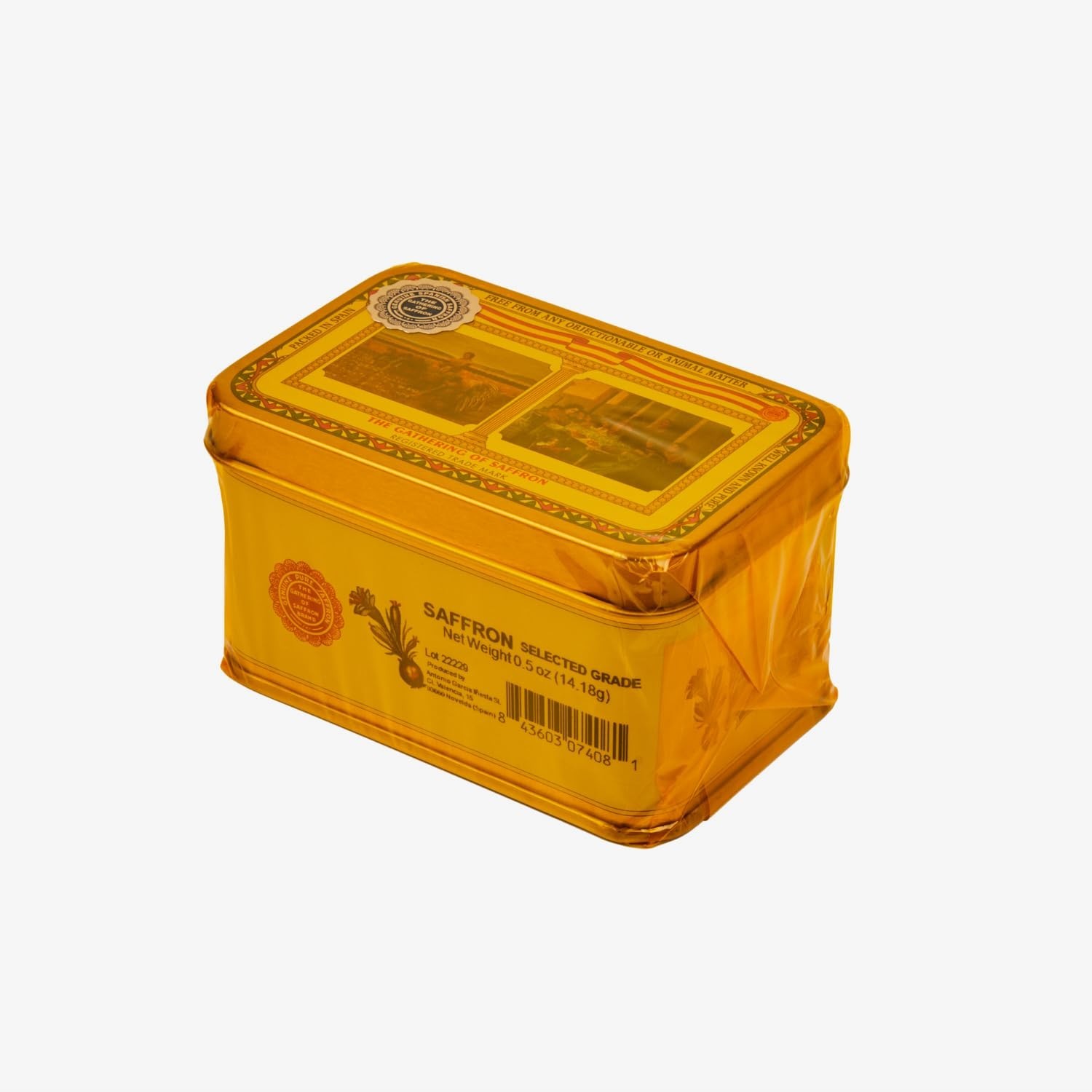 All-Natural 1/2 Oz Saffron Threads – 14.18g of Culinary Gold for Gourmet Chefs